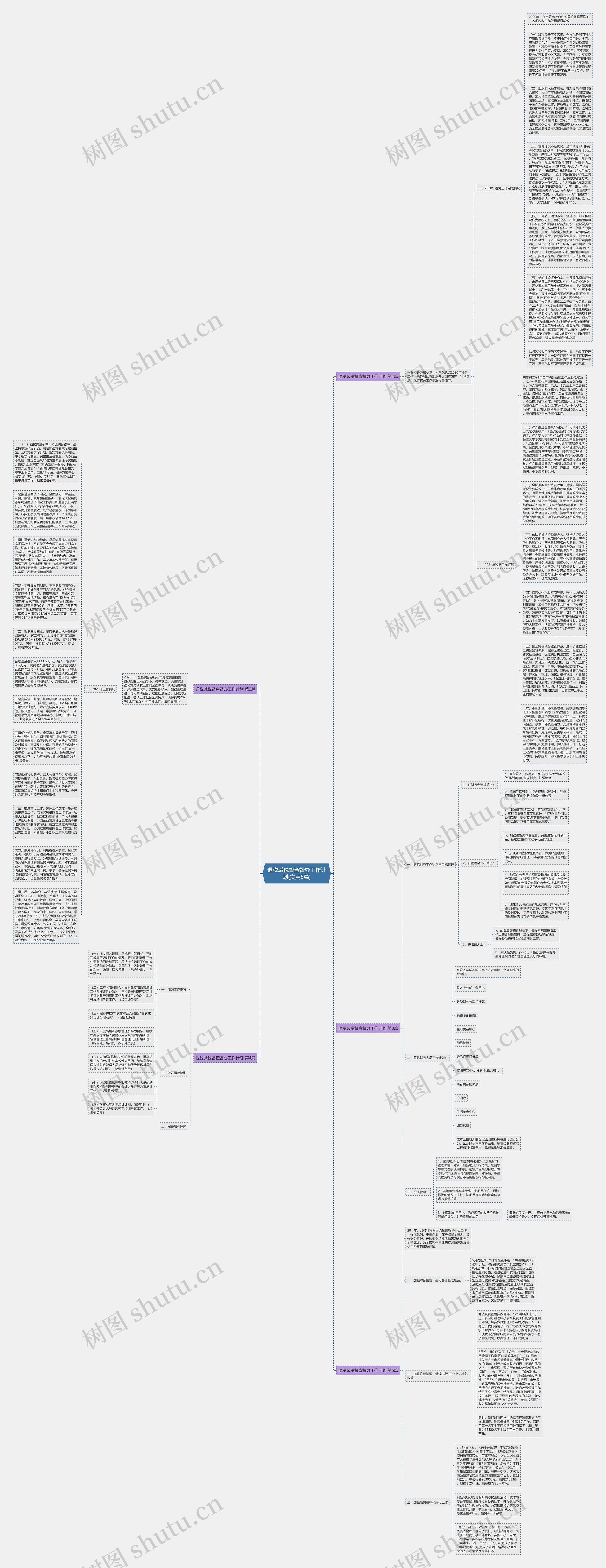 退税减税督查督办工作计划(实用5篇)思维导图