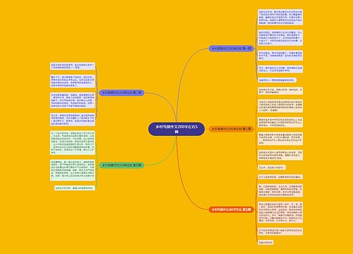 乡村写景作文200字左右5篇 乡村写景作文200字左右5篇