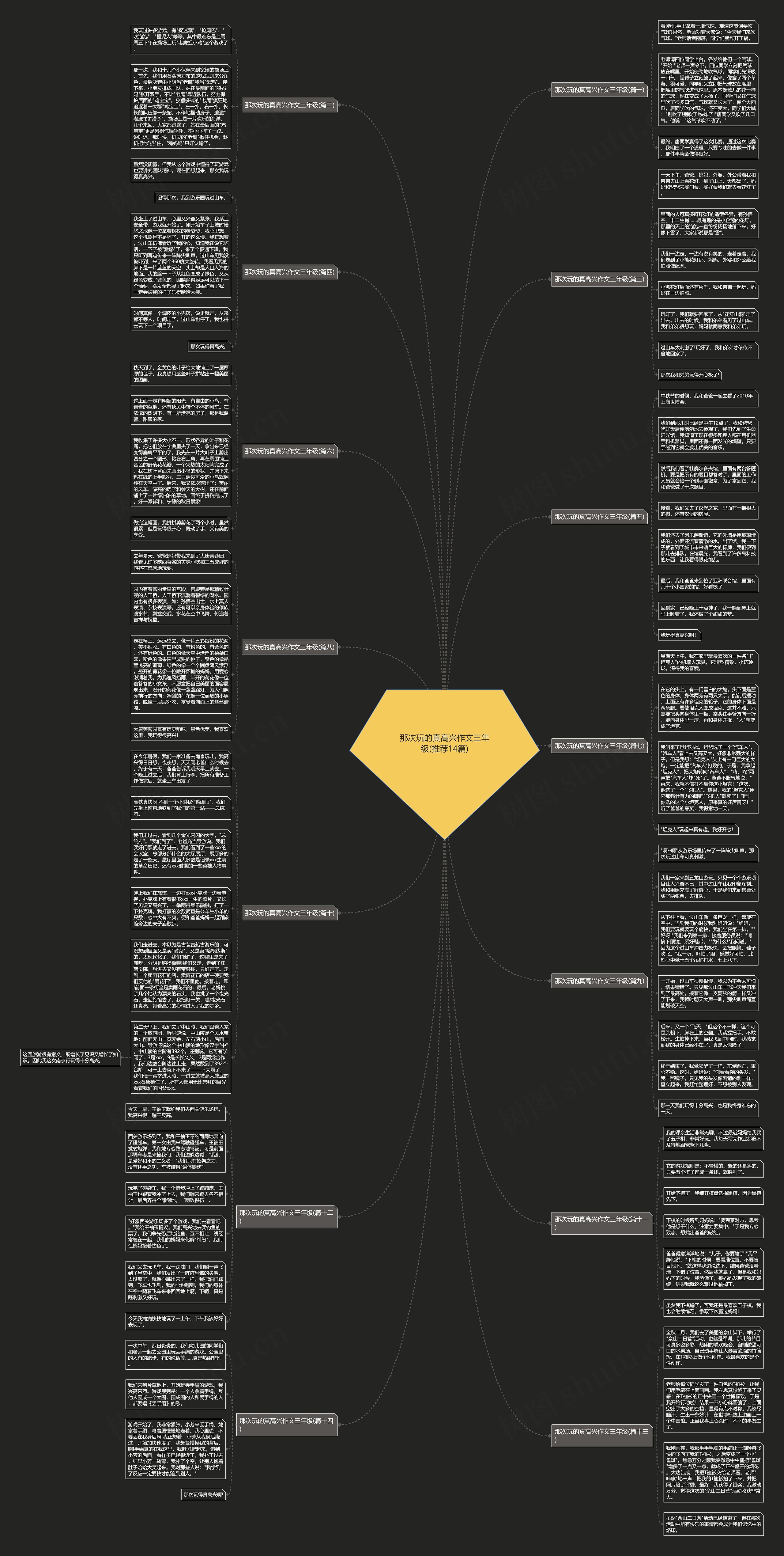 那次玩的真高兴作文三年级(推荐14篇)思维导图