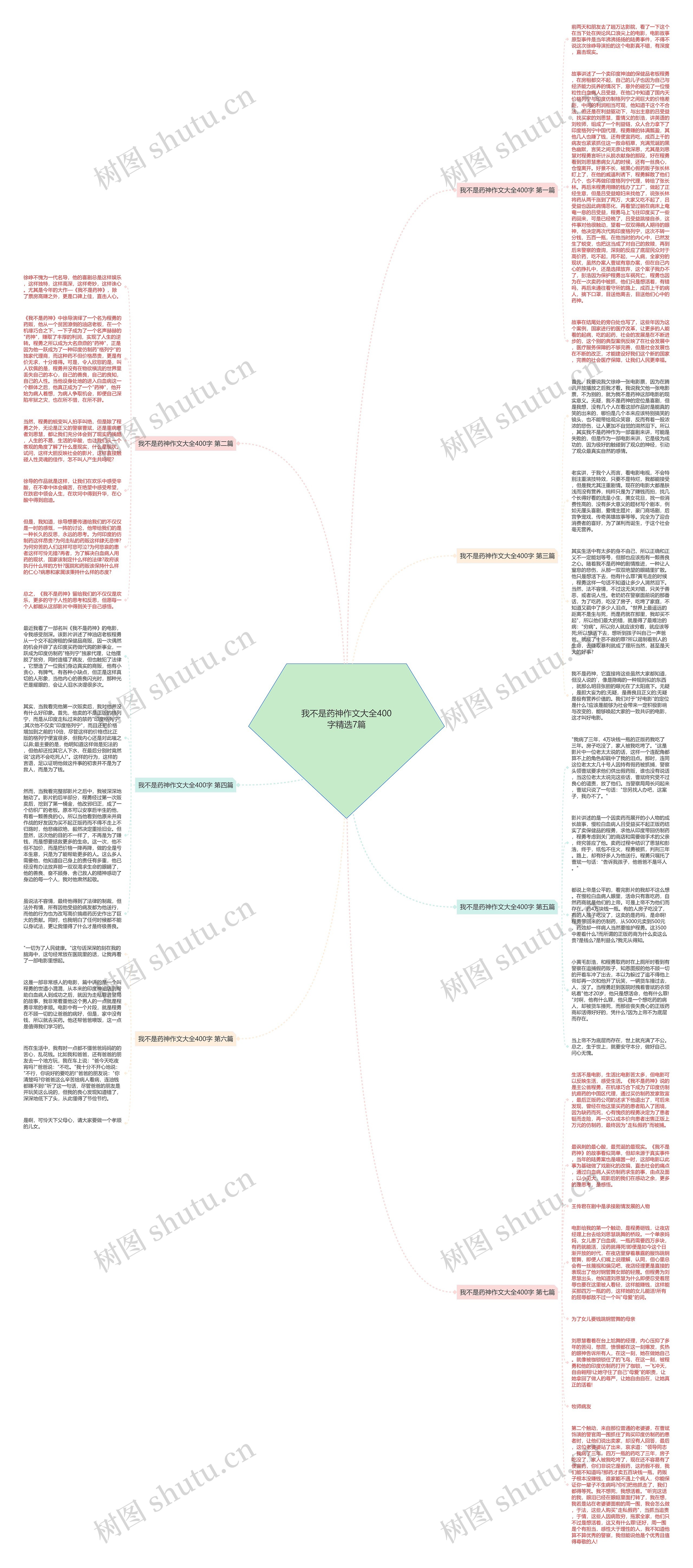 我不是药神作文大全400字精选7篇思维导图