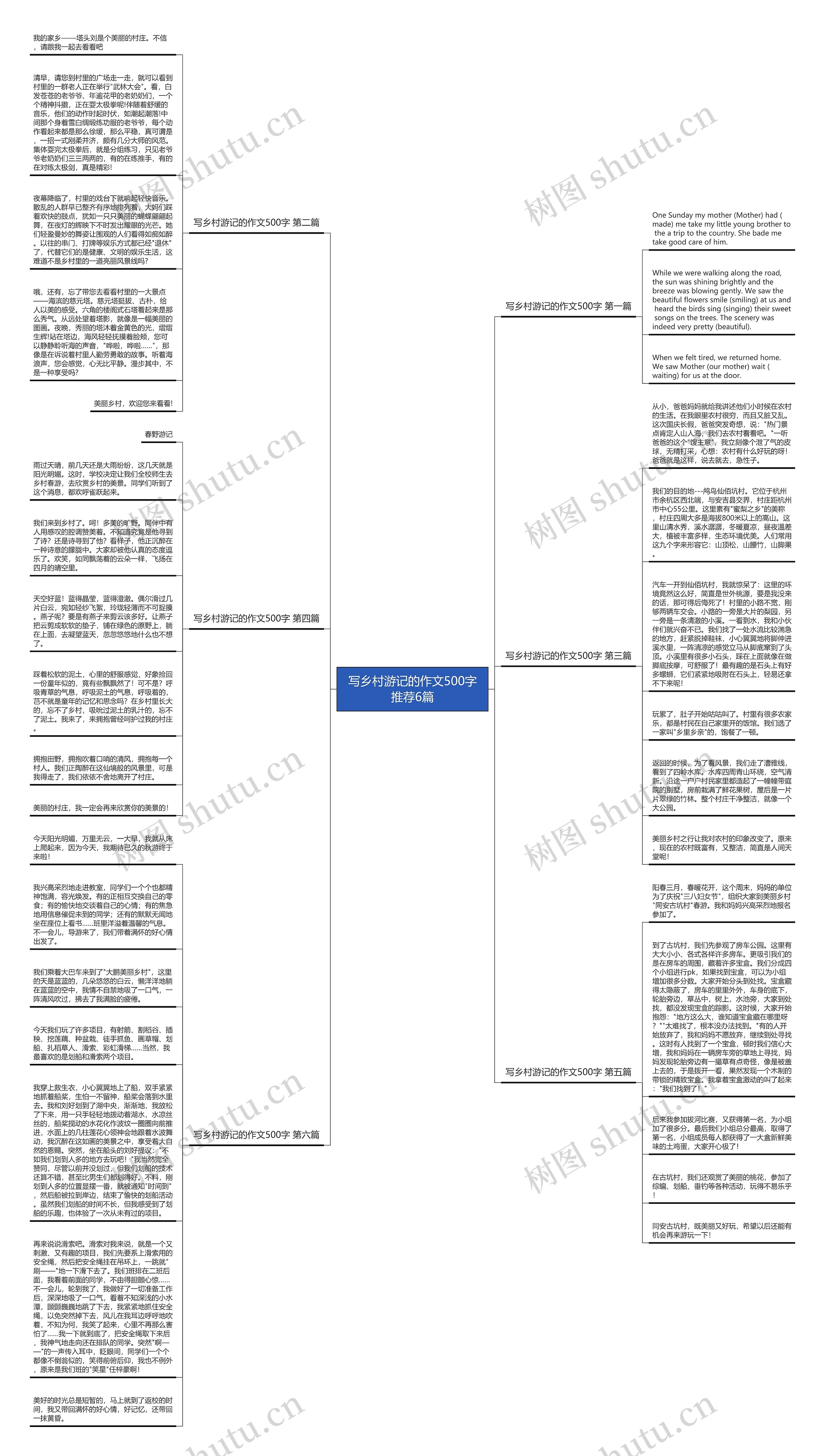 写乡村游记的作文500字推荐6篇
