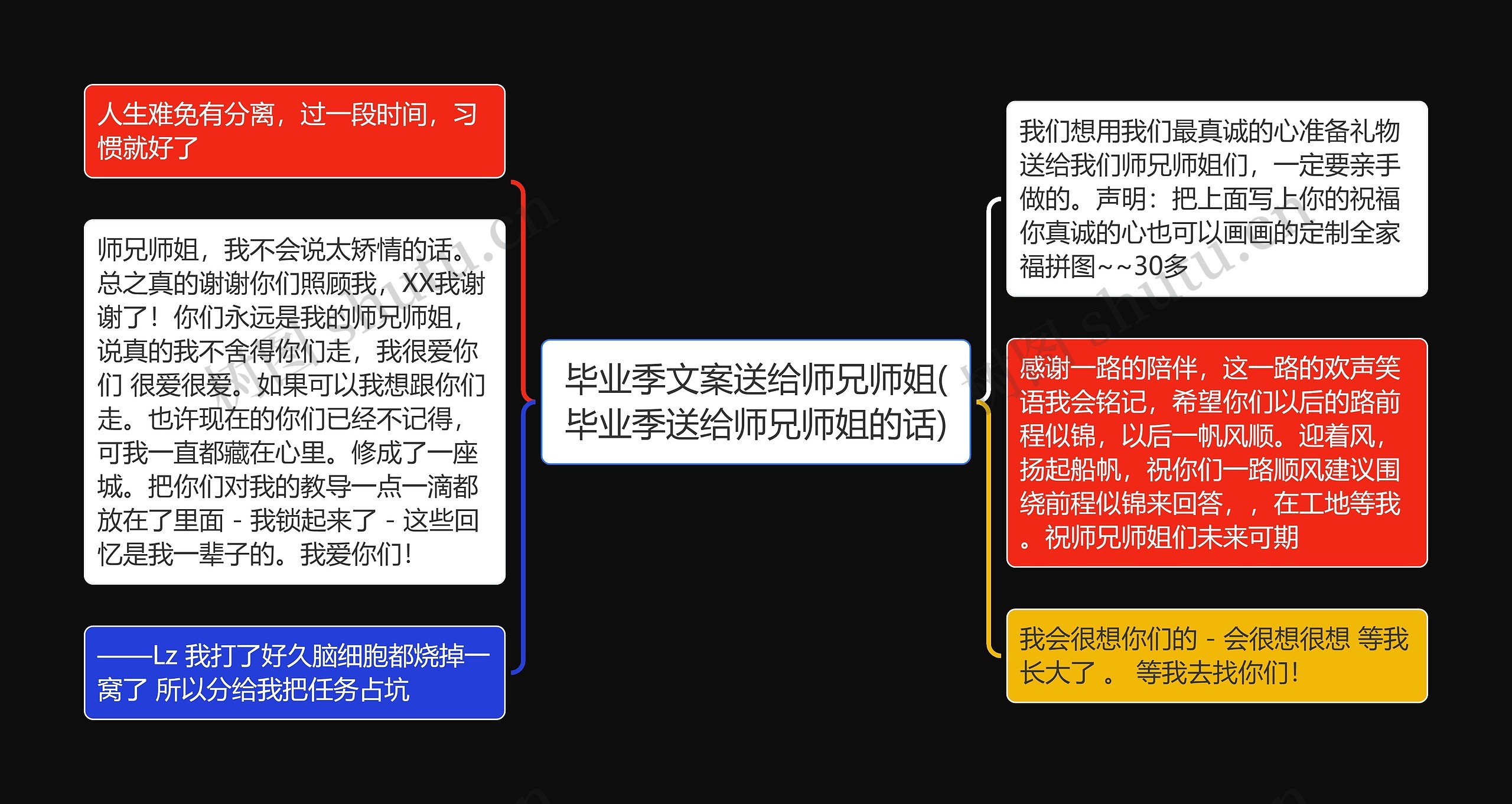 毕业季文案送给师兄师姐(毕业季送给师兄师姐的话)