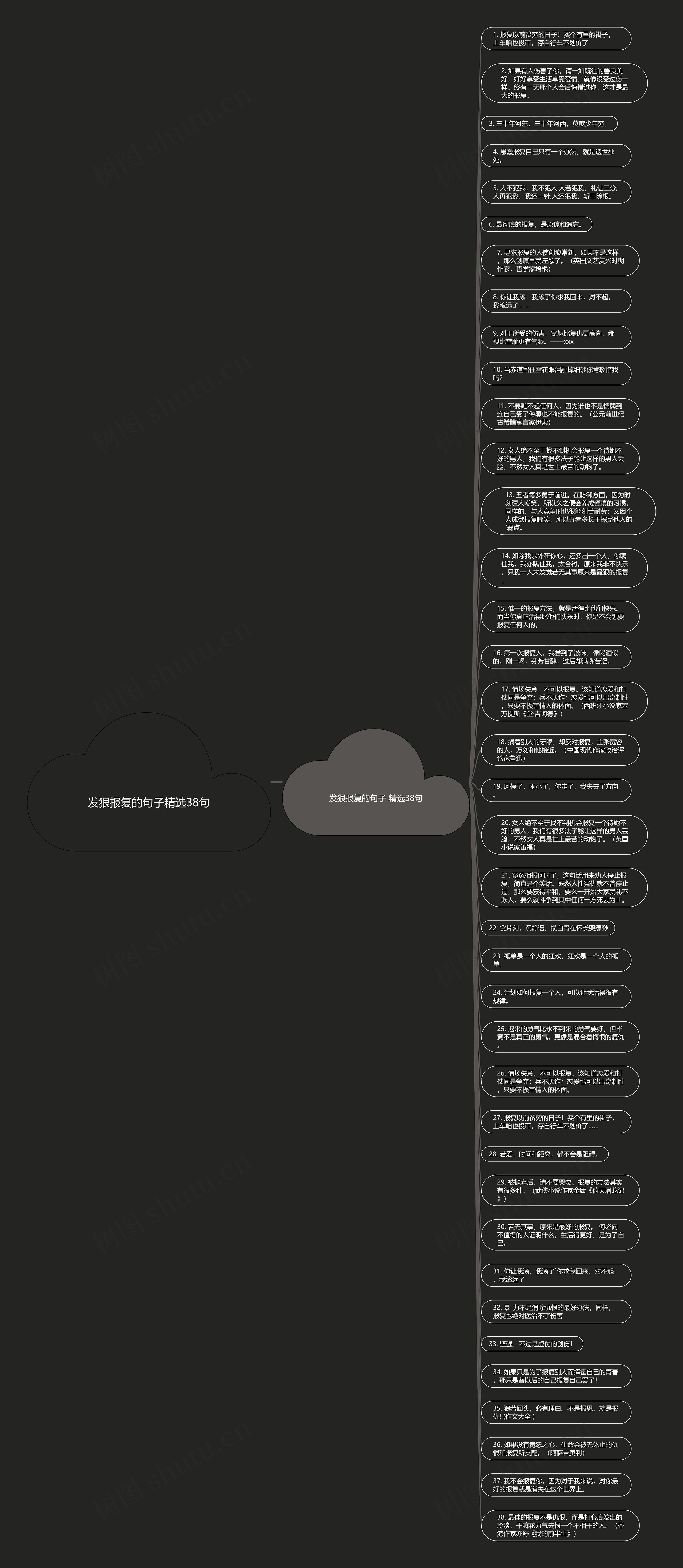发狠报复的句子精选38句思维导图