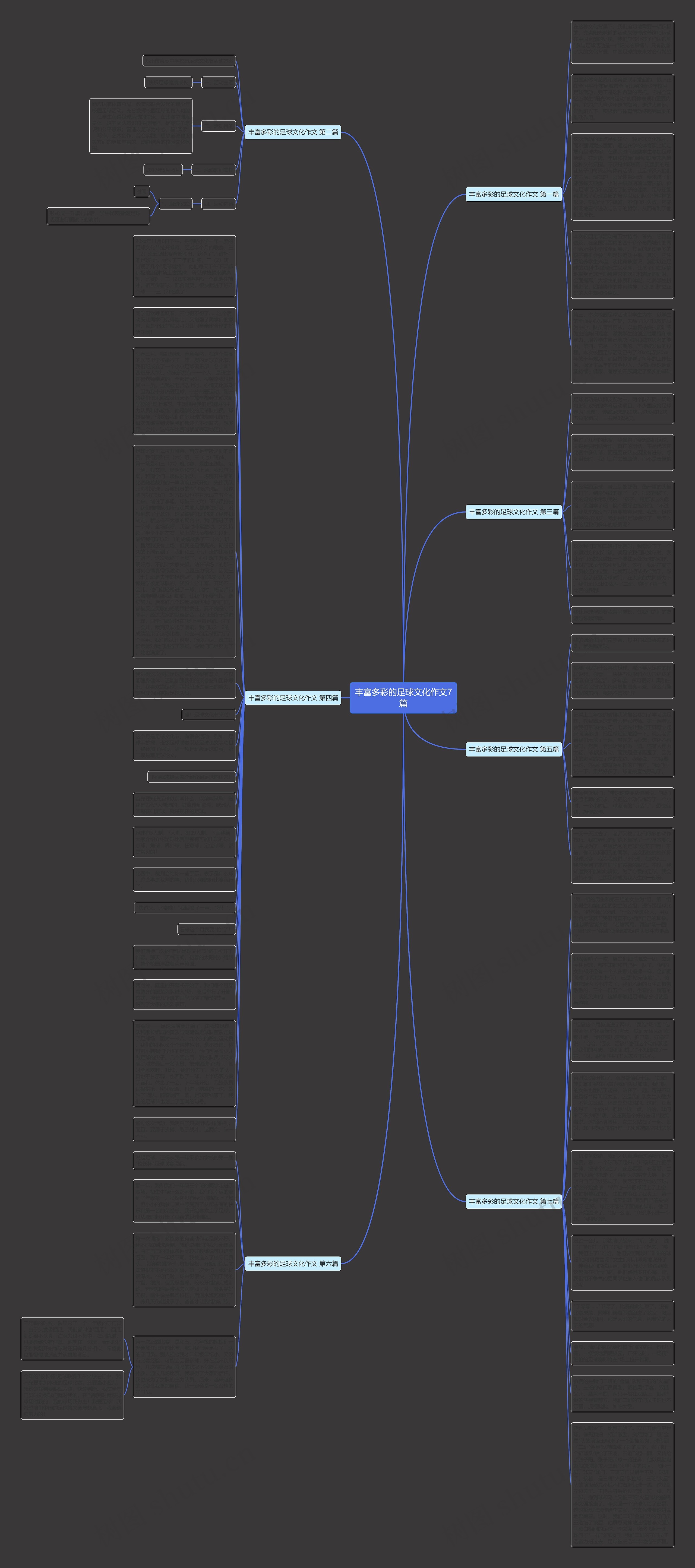 丰富多彩的足球文化作文7篇思维导图