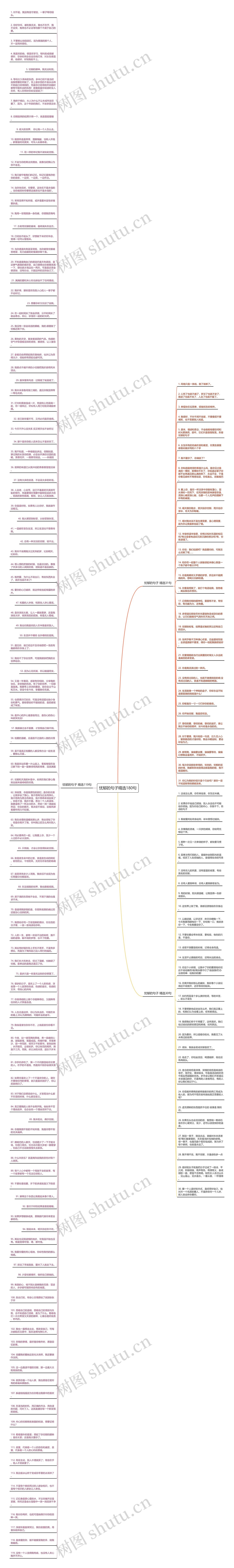 忧郁的句子精选180句思维导图