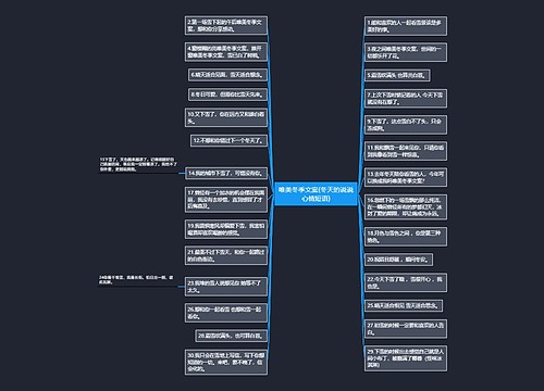 唯美冬季文案(冬天的说说心情短语) 唯美冬季文案(冬天的说说心情短语)