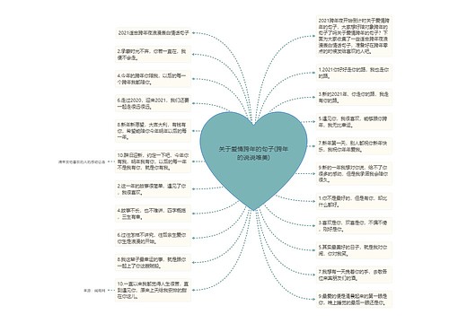 关于爱情跨年的句子(跨年的说说唯美)