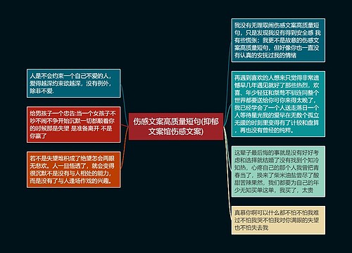 伤感文案高质量短句(抑郁文案馆伤感文案)