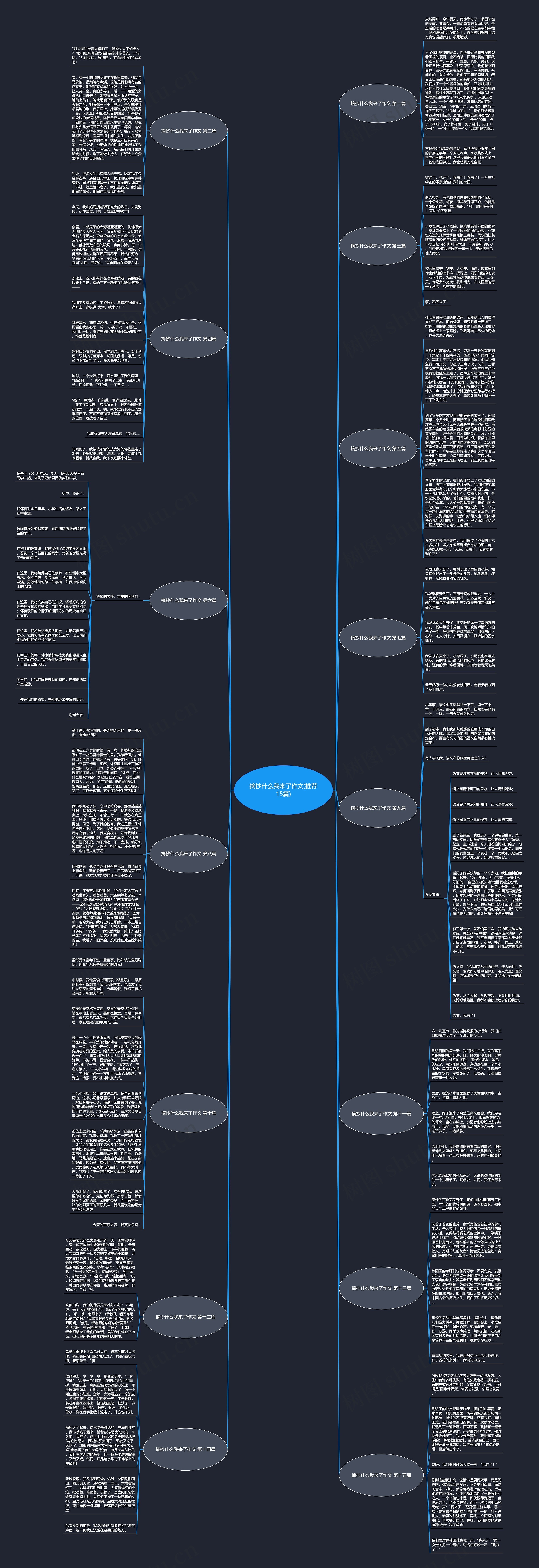 摘抄什么我来了作文(推荐15篇)思维导图