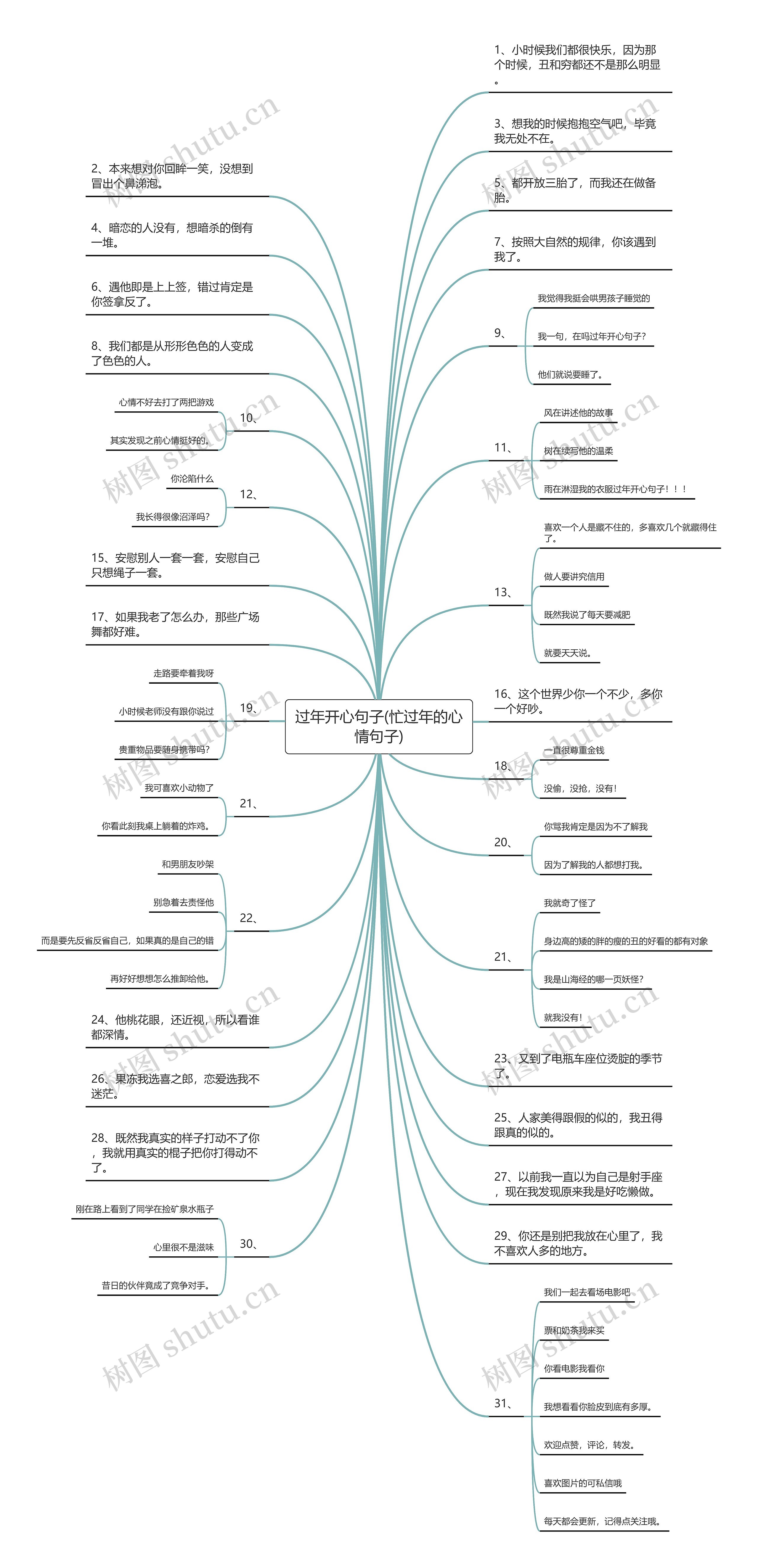 过年开心句子(忙过年的心情句子)