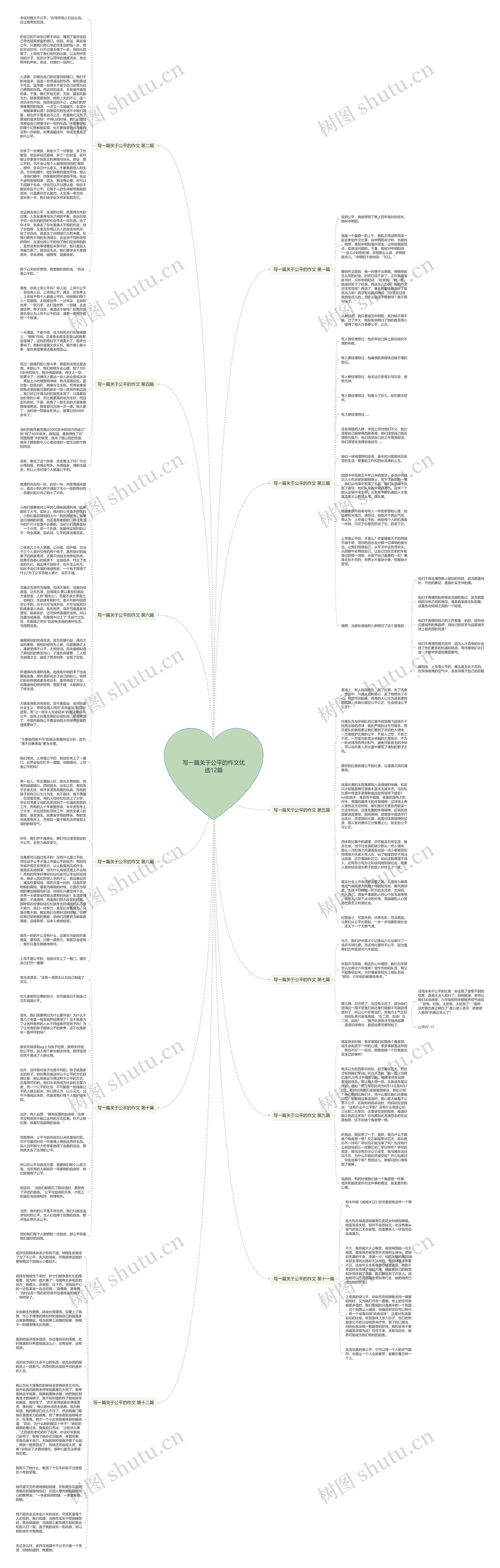 写一篇关于公平的作文优选12篇思维导图