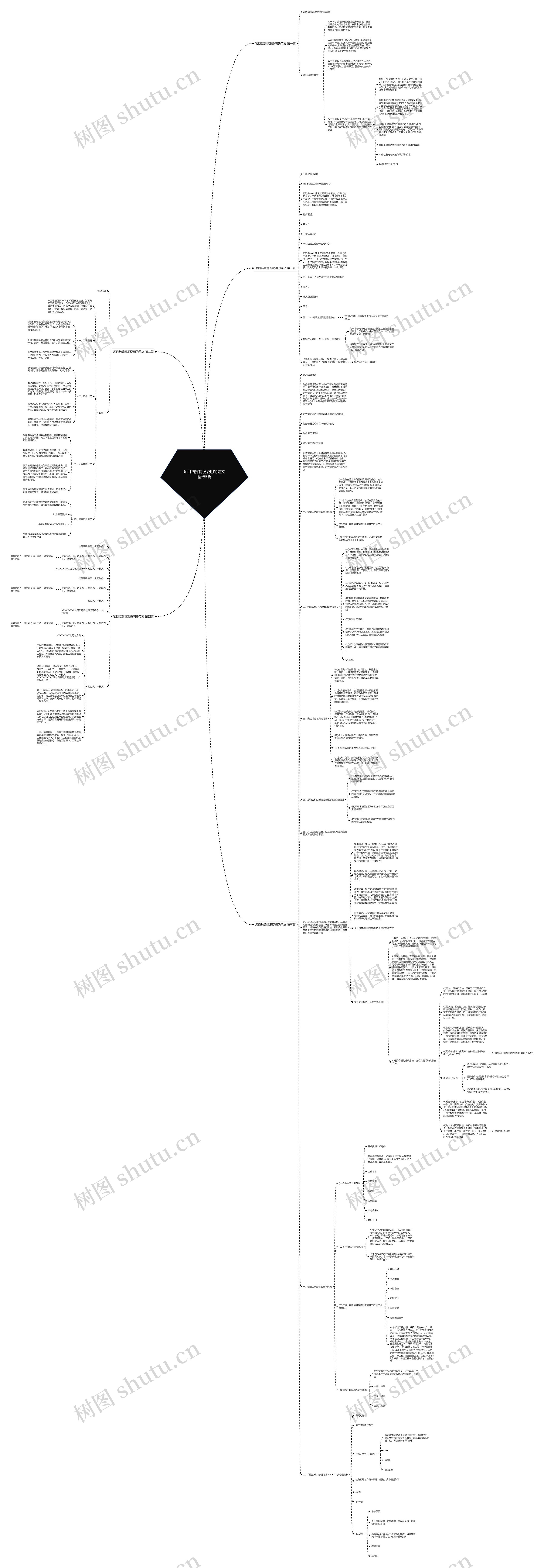 项目结算情况说明的范文精选5篇思维导图