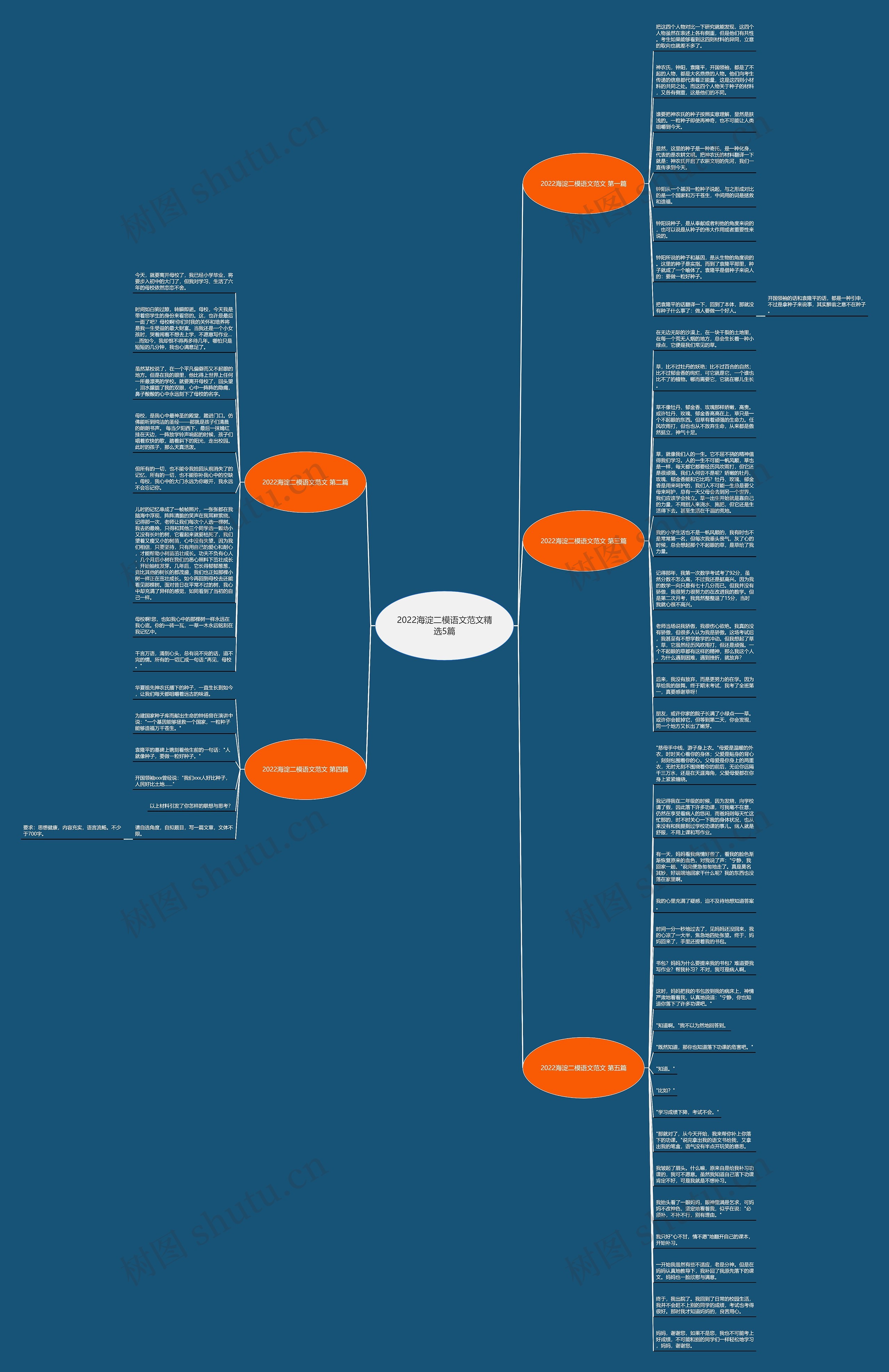 2022海淀二模语文范文精选5篇思维导图