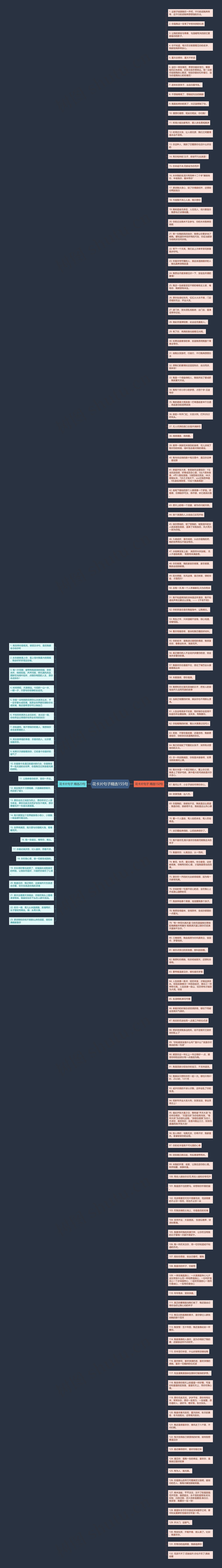 花卡片句子精选155句思维导图