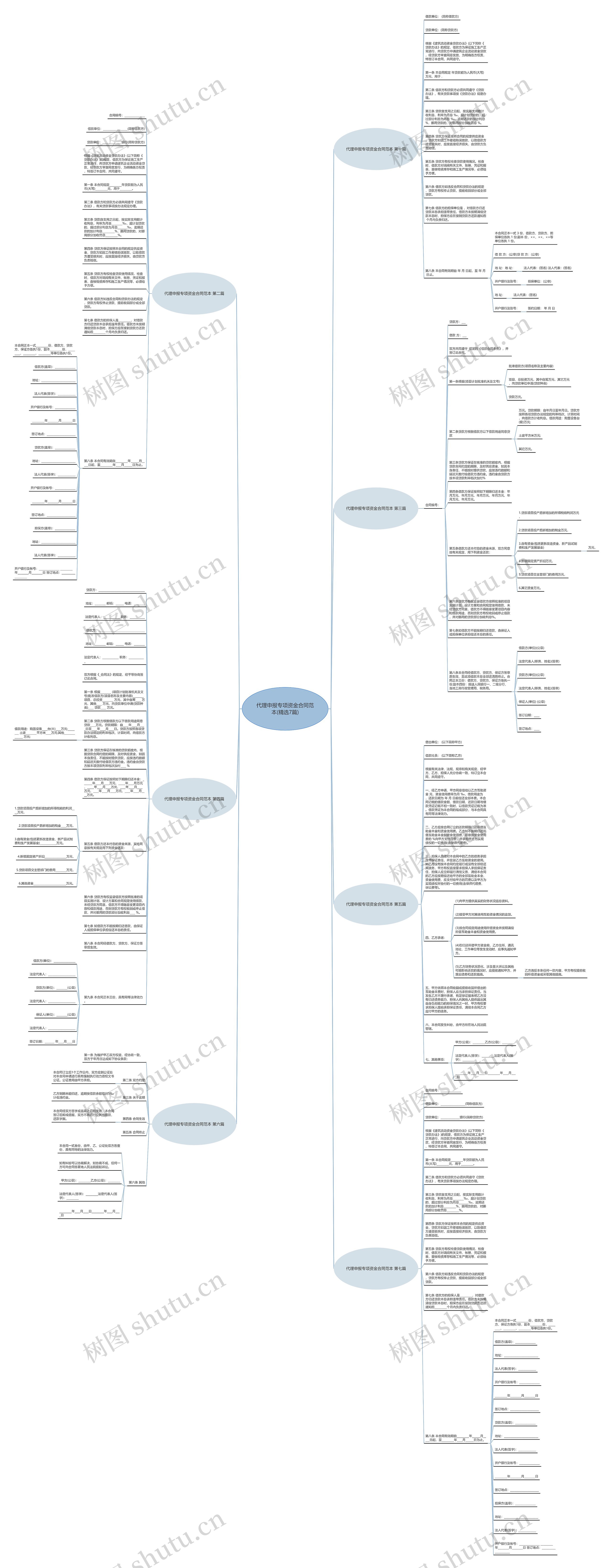 代理申报专项资金合同范本(精选7篇)思维导图
