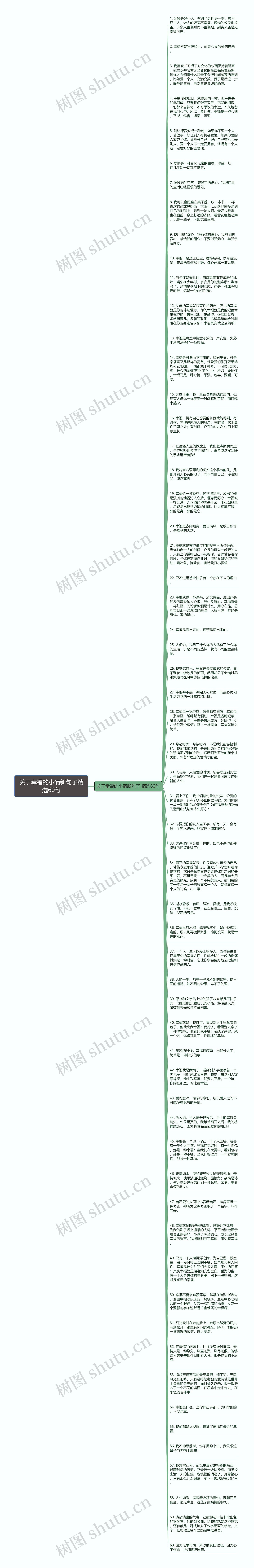 关于幸福的小清新句子精选60句