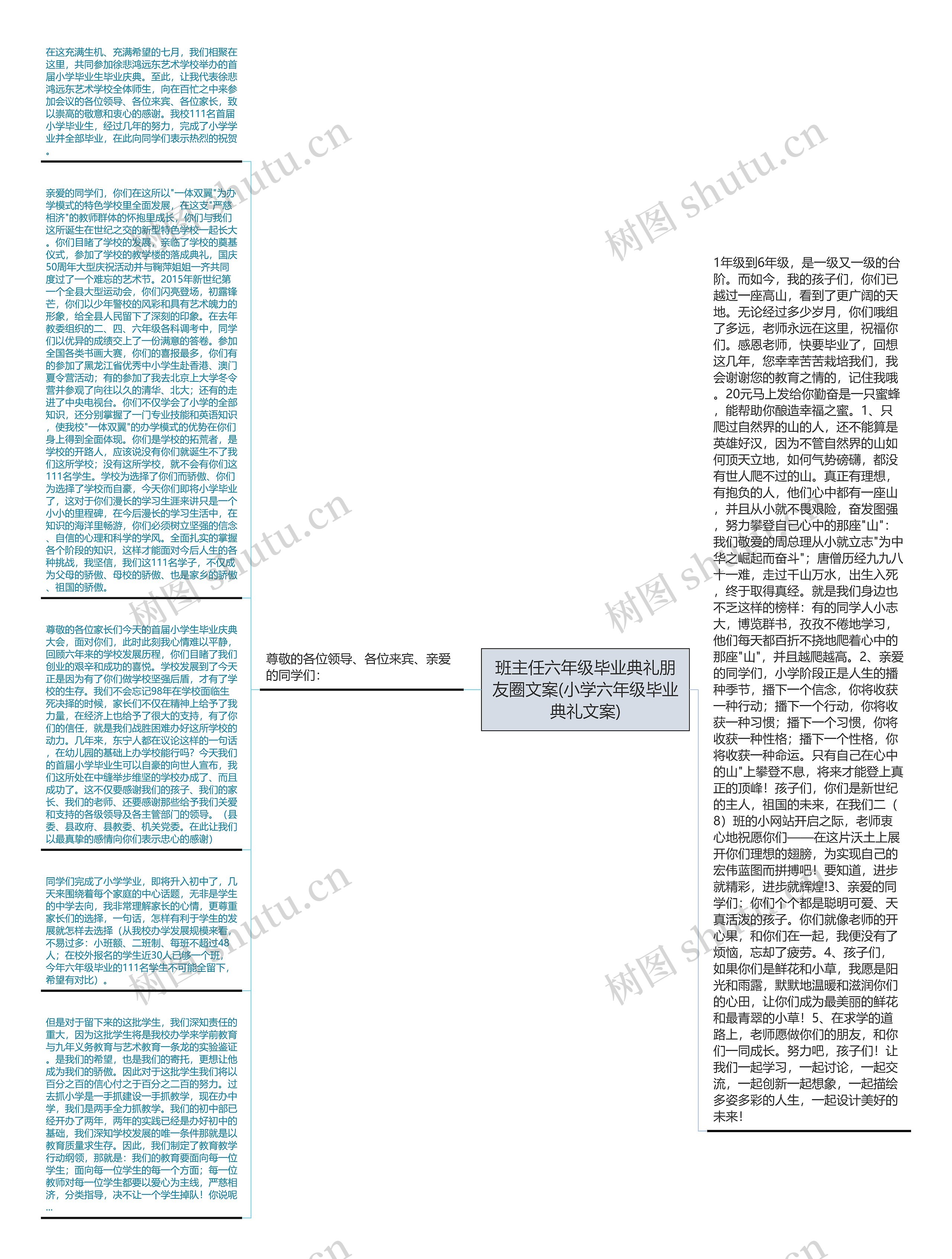 班主任六年级毕业典礼朋友圈文案(小学六年级毕业典礼文案)