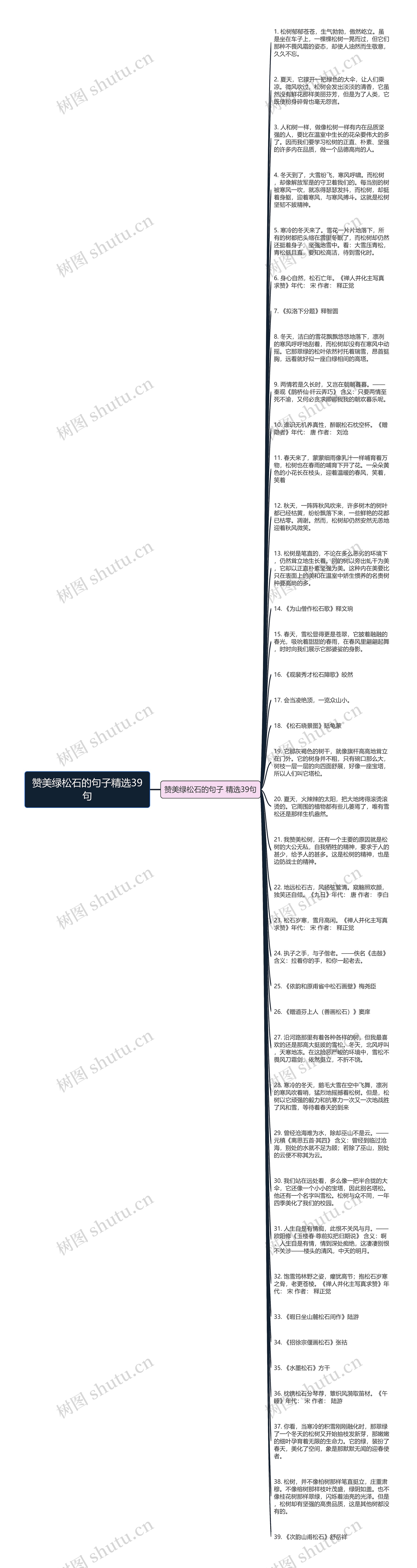 赞美绿松石的句子精选39句思维导图