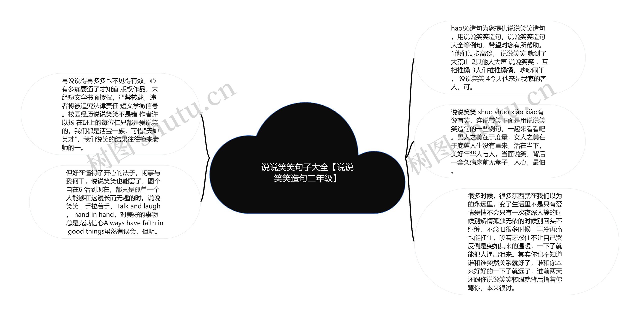 说说笑笑句子大全【说说笑笑造句二年级】