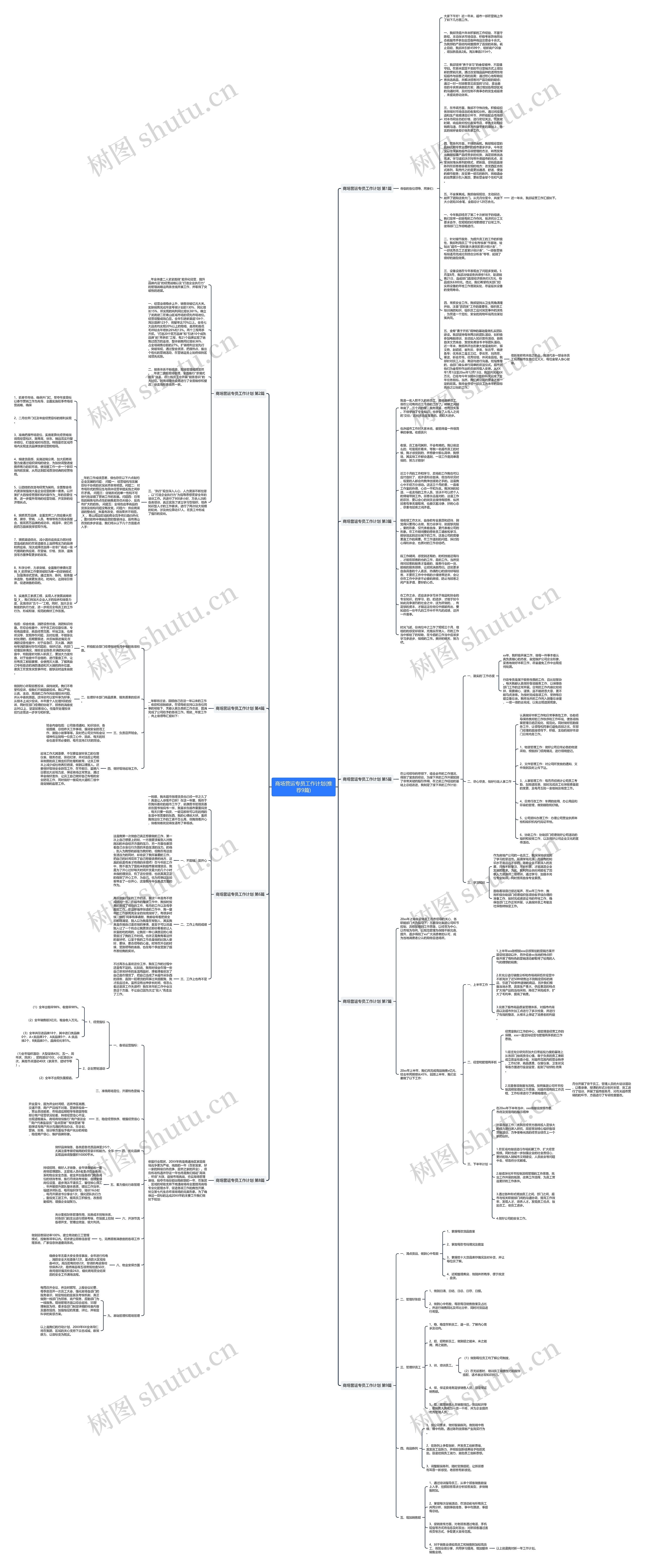 商场营运专员工作计划(推荐9篇)思维导图