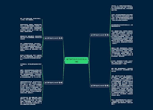 春天季节的作文400字(共4篇)