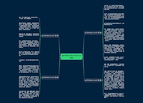 春天季节的作文400字(共4篇) 春天季节的作文400字(共4篇)