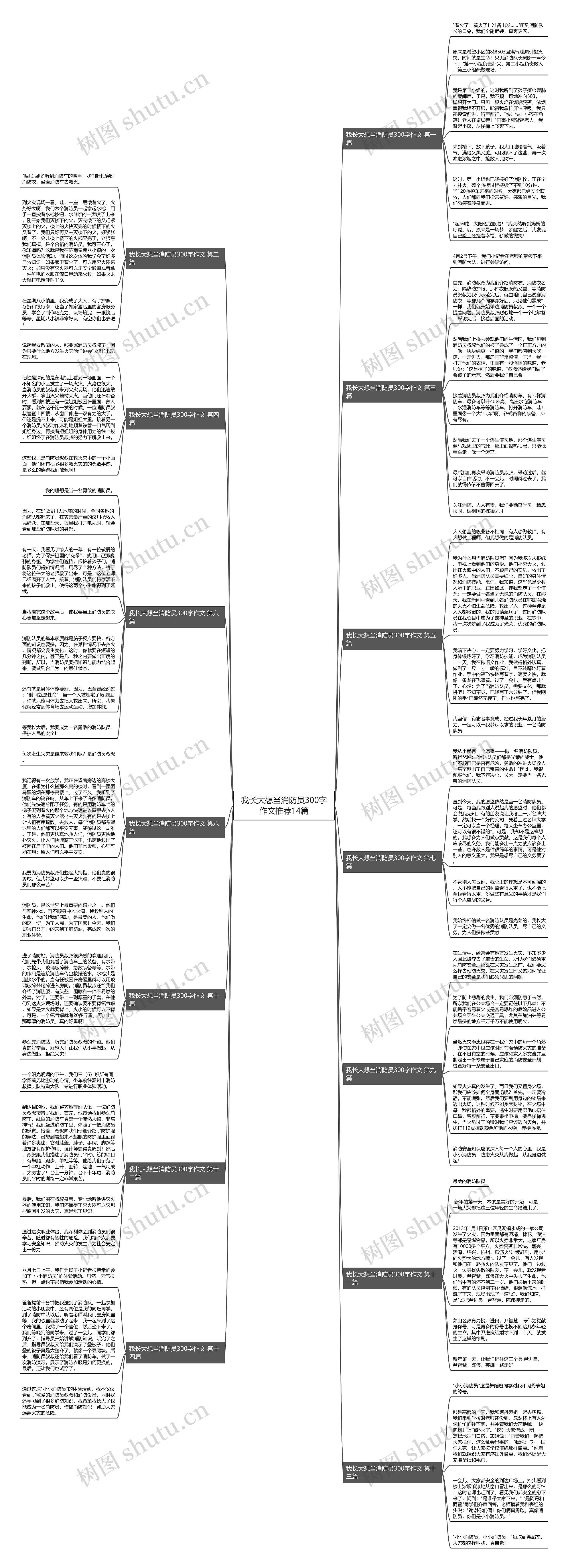 我长大想当消防员300字作文推荐14篇