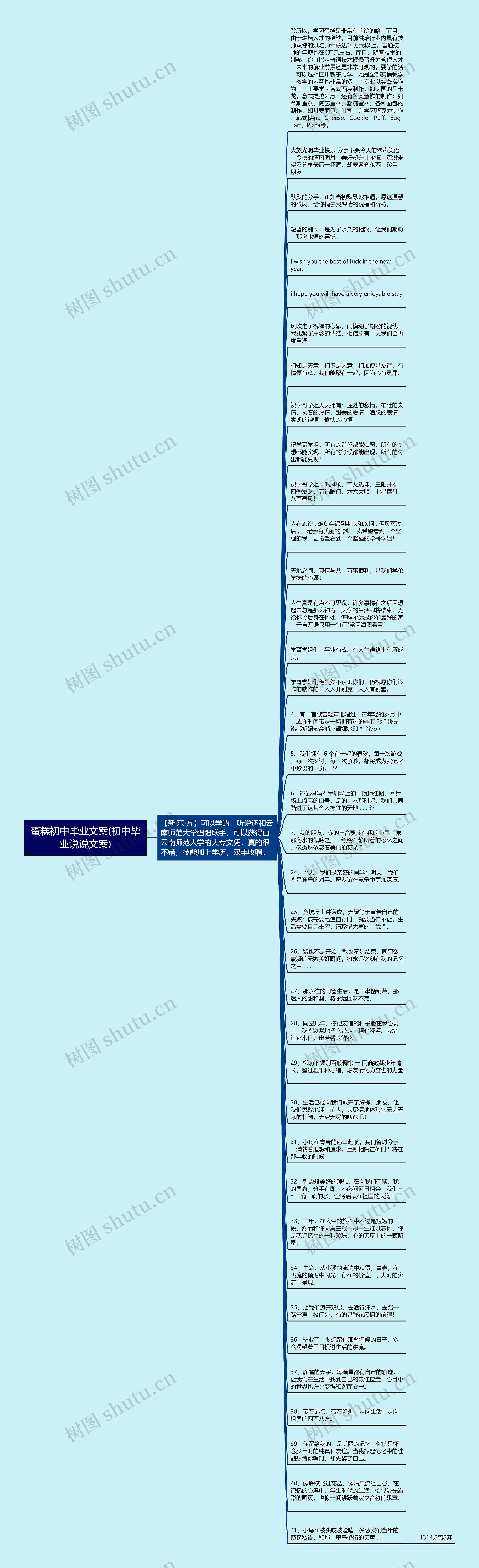 蛋糕初中毕业文案(初中毕业说说文案)