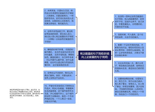 有正能量的句子简短(积极向上正能量的句子简短)