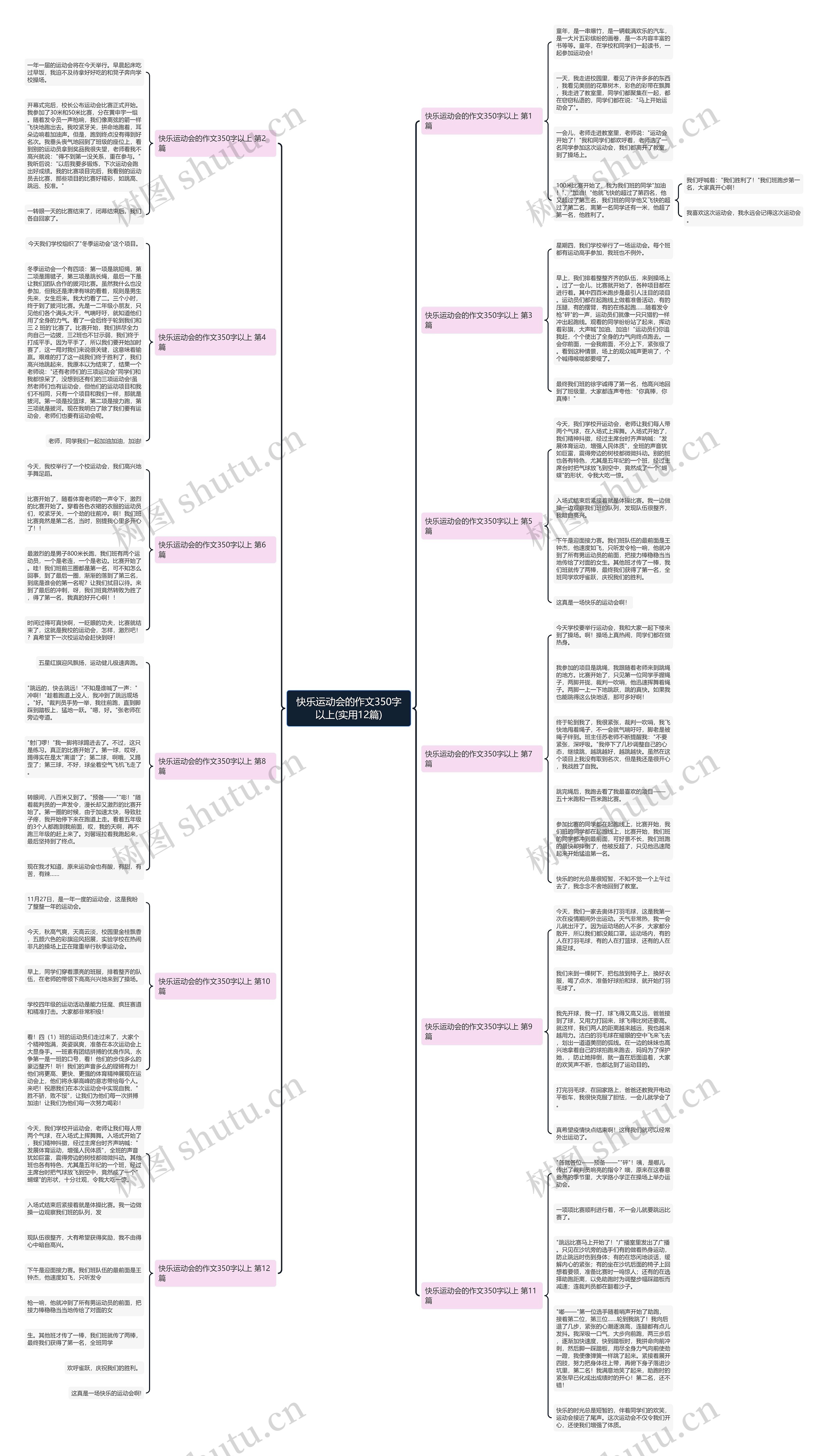 快乐运动会的作文350字以上(实用12篇)思维导图