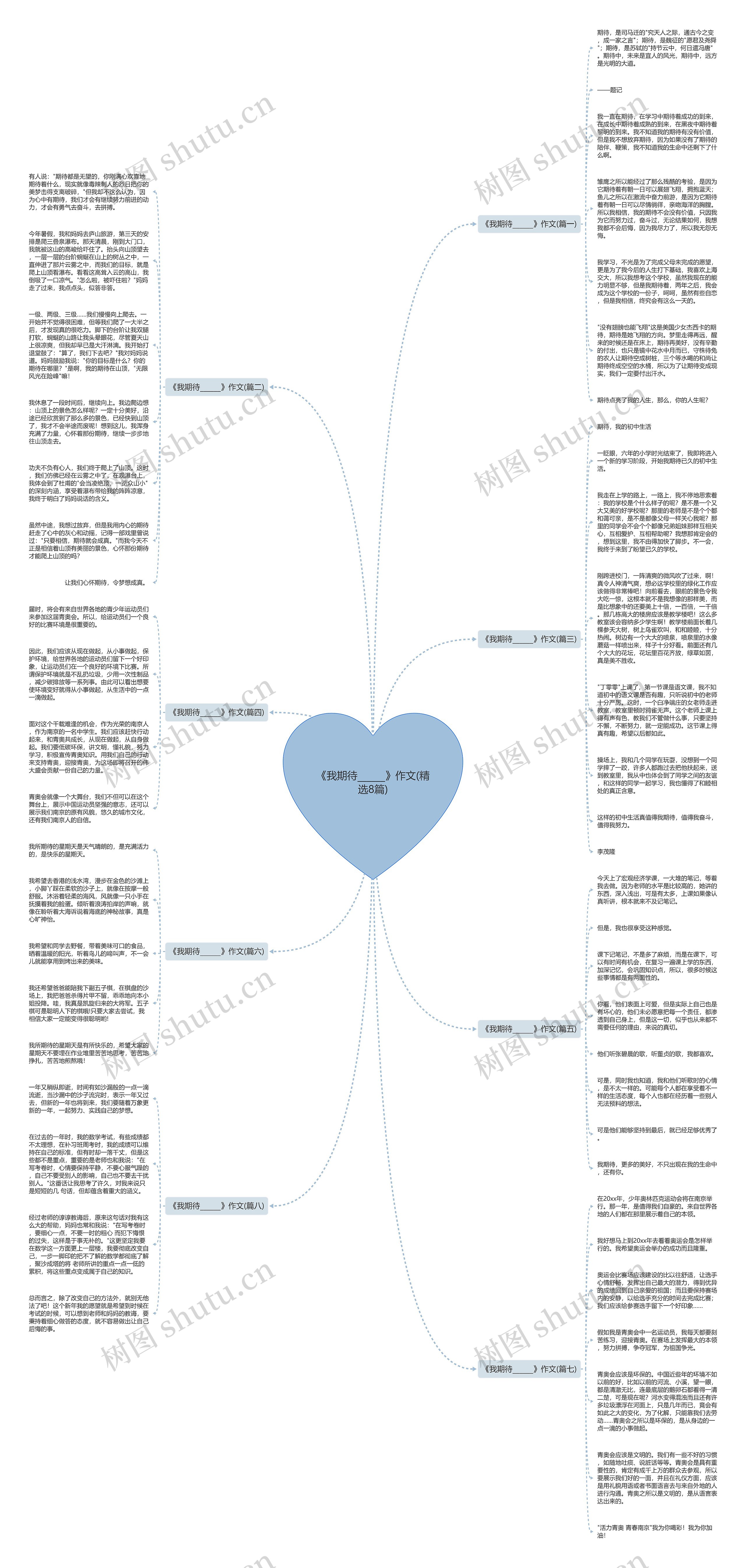 《我期待______》作文(精选8篇)思维导图