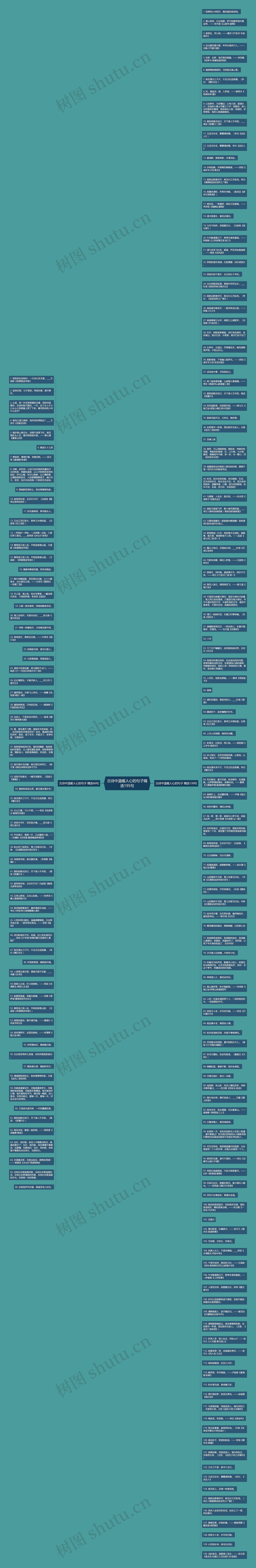 古诗中温暖人心的句子精选195句思维导图