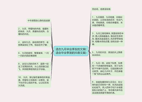 适合九月毕业季发的文案(适合毕业季发的抖音文案)