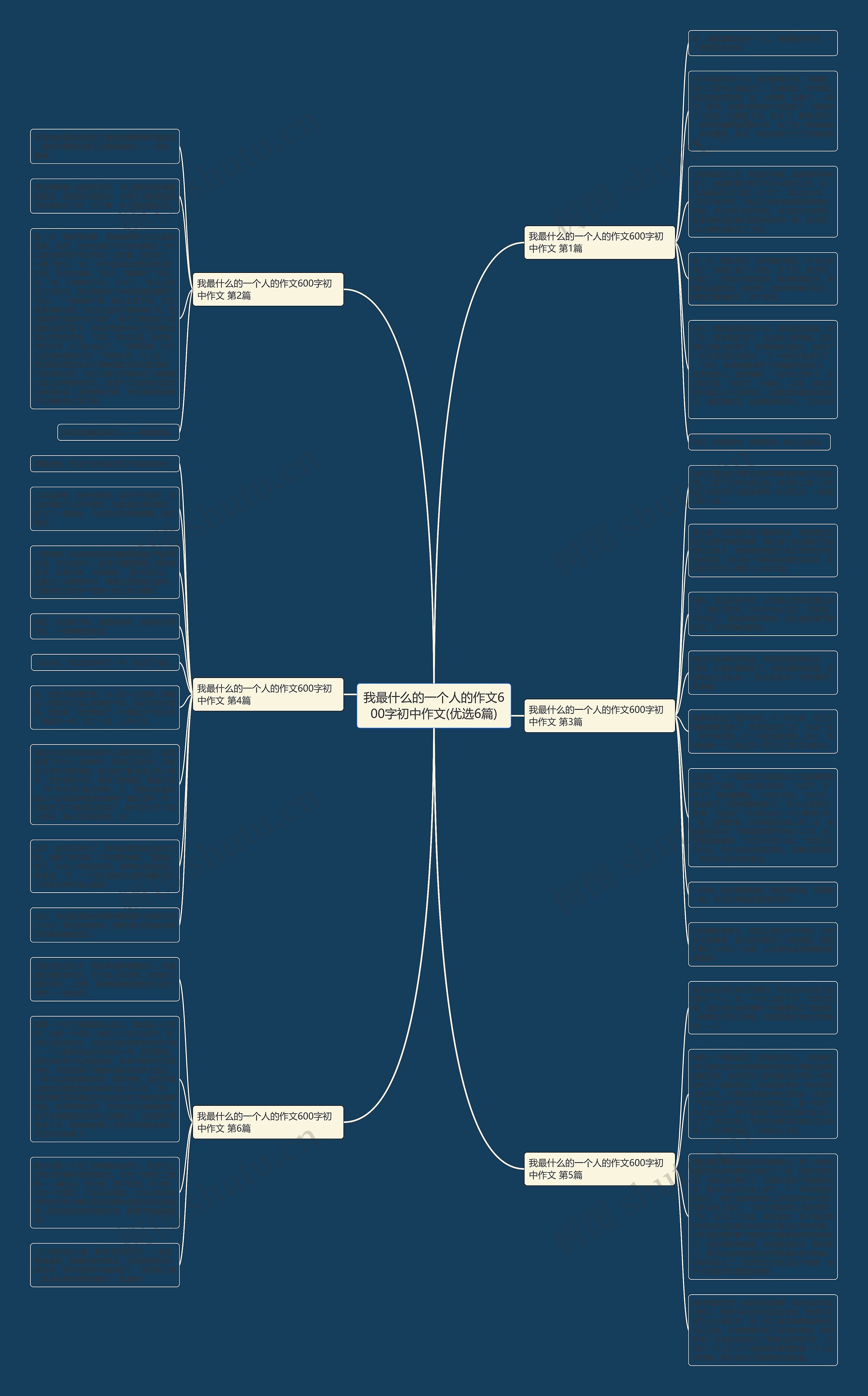 我最什么的一个人的作文600字初中作文(优选6篇)思维导图