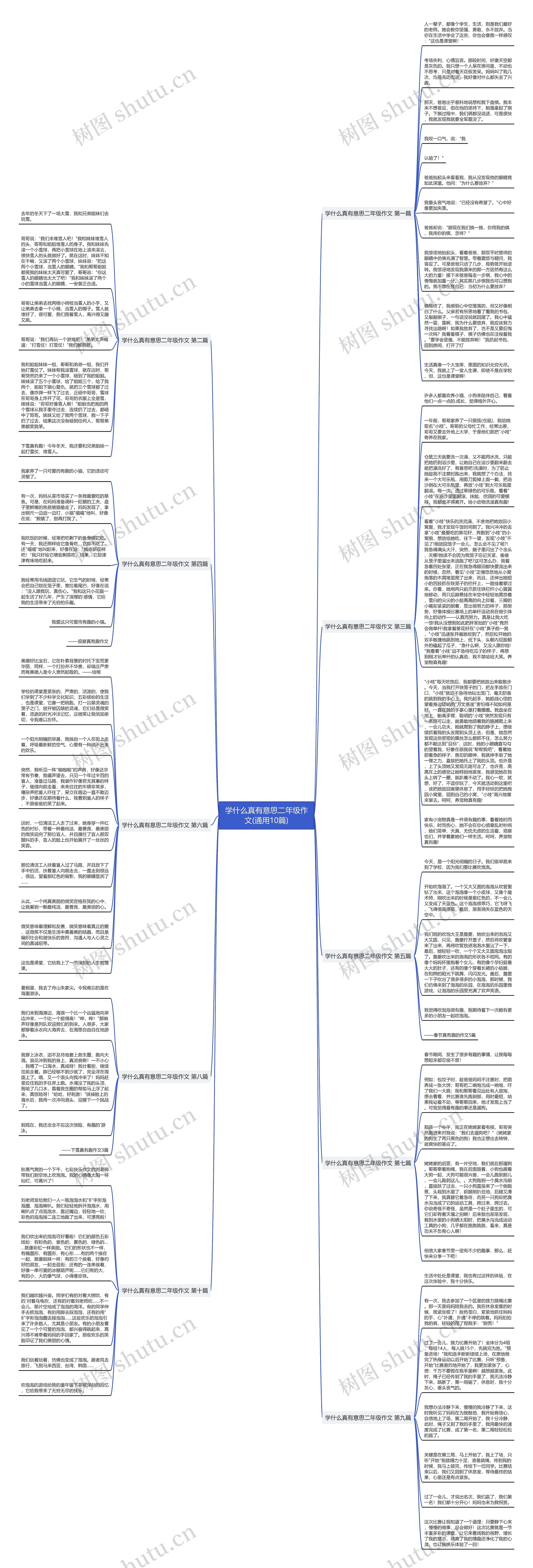 学什么真有意思二年级作文(通用10篇)思维导图