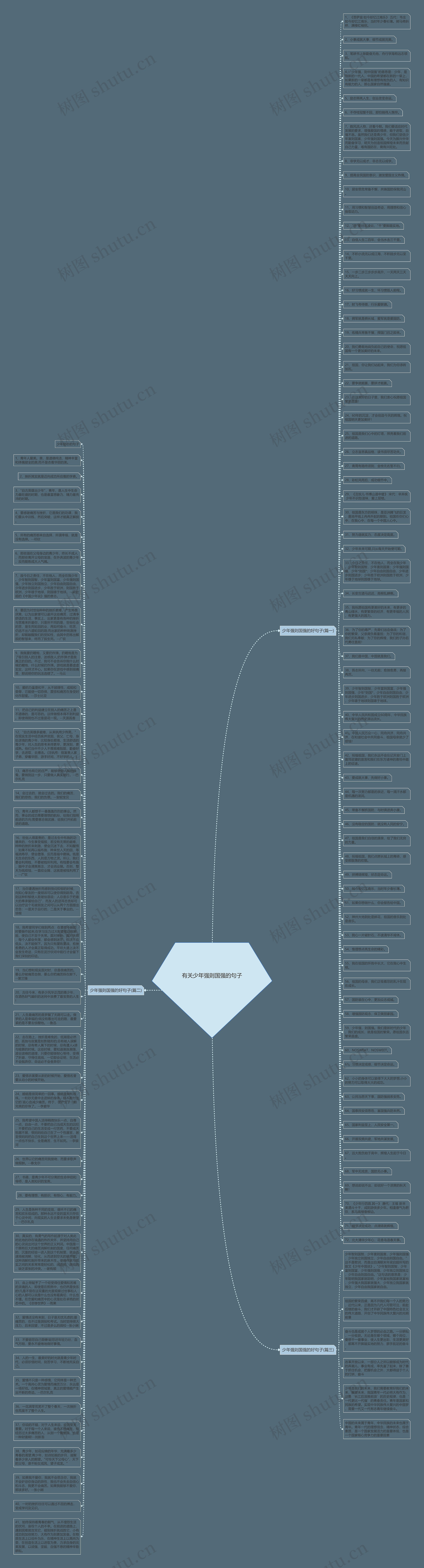 有关少年强则国强的句子思维导图