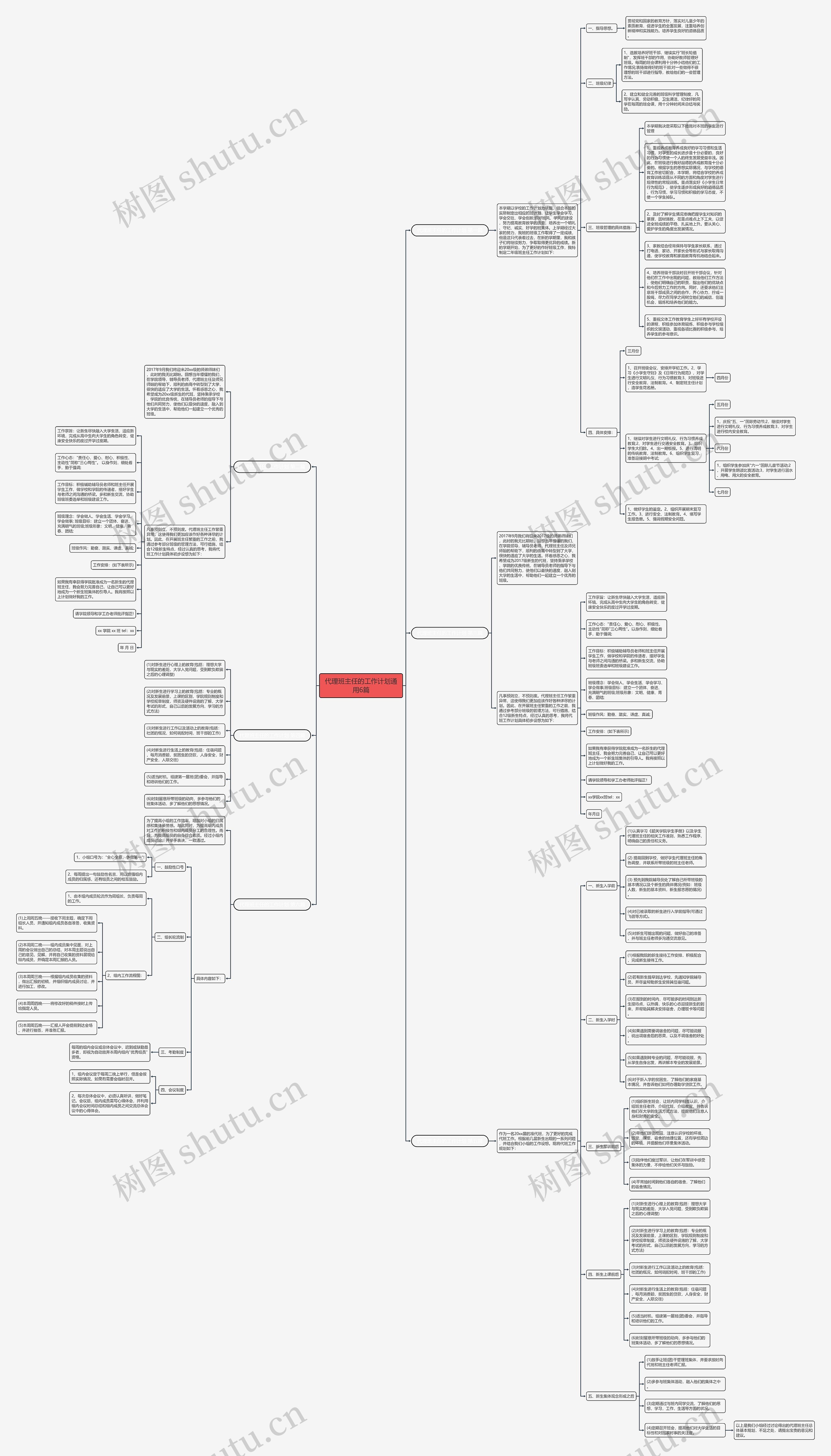 代理班主任的工作计划通用6篇