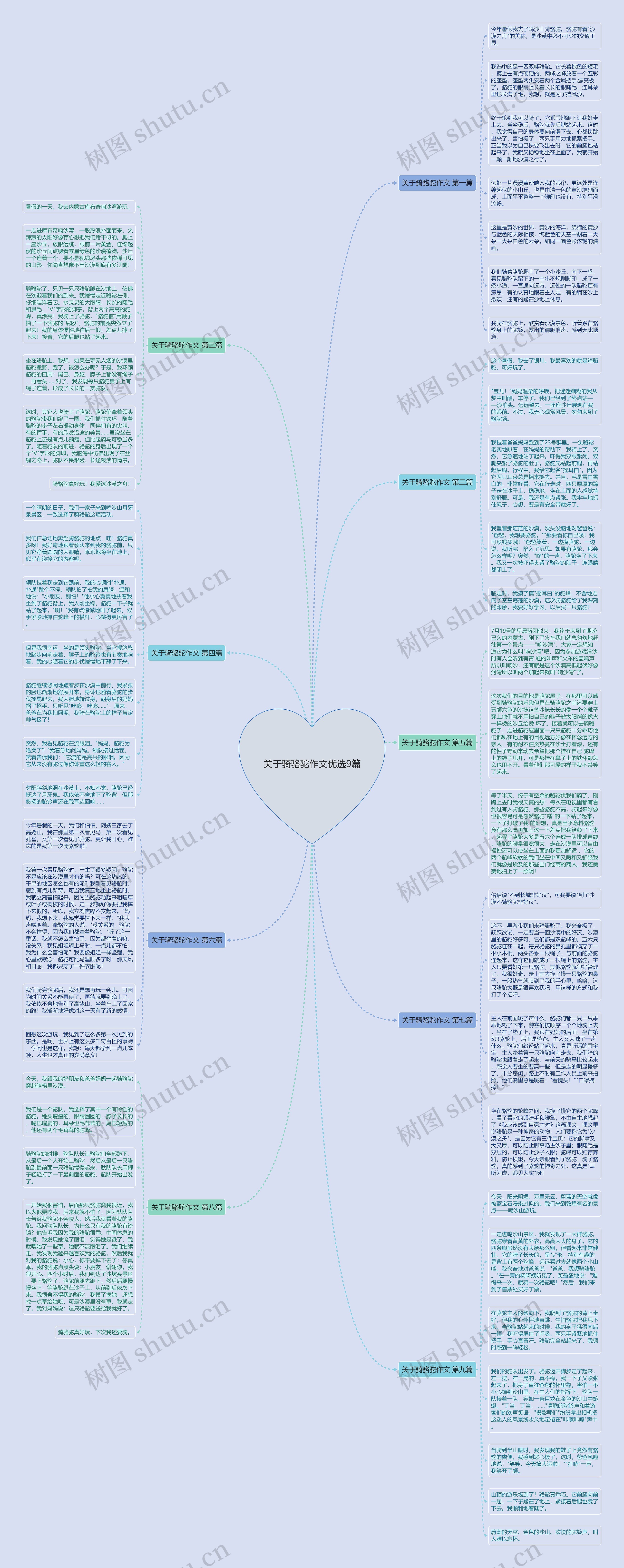 关于骑骆驼作文优选9篇思维导图