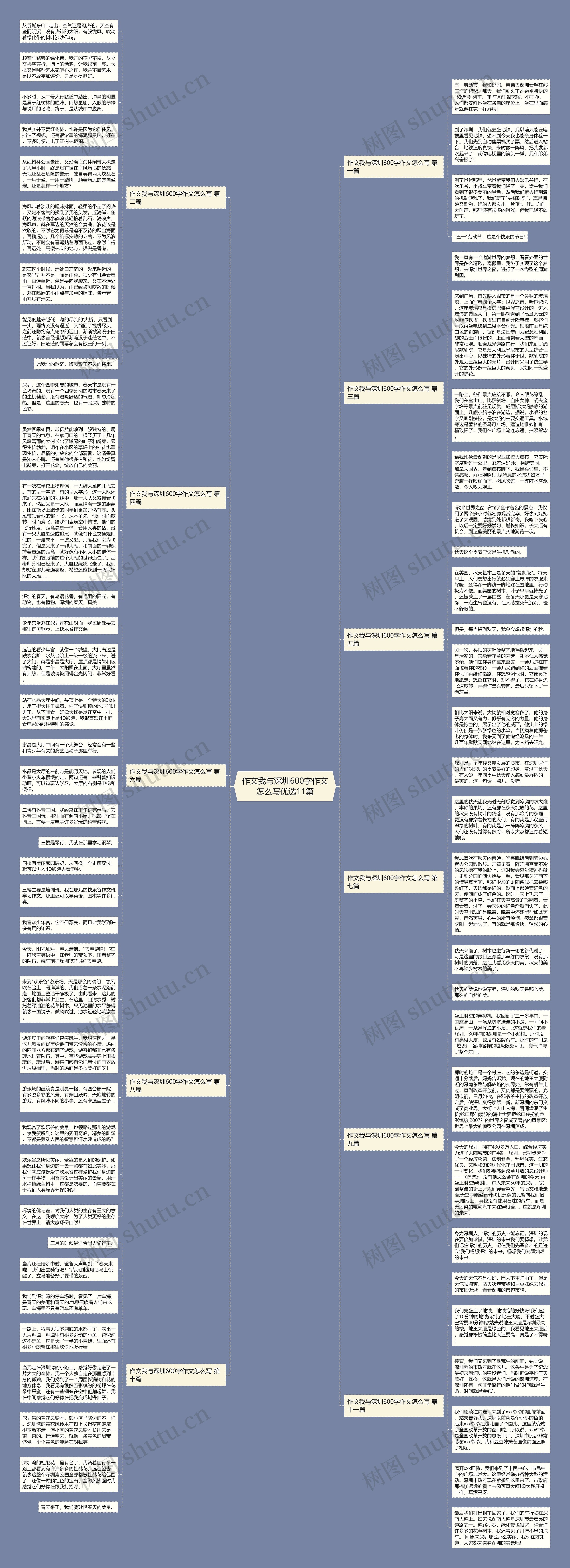 作文我与深圳600字作文怎么写优选11篇思维导图