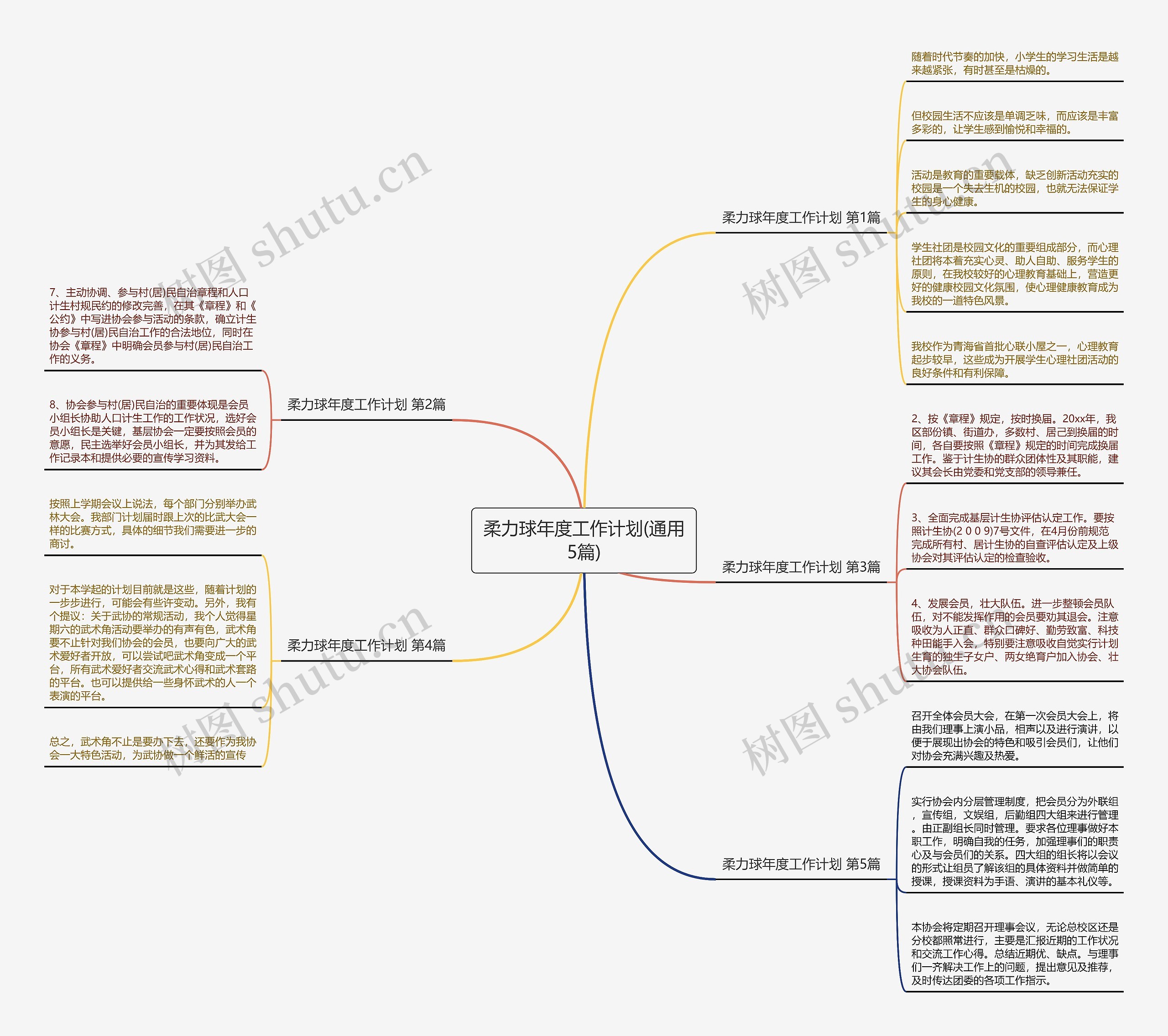 柔力球年度工作计划(通用5篇)思维导图