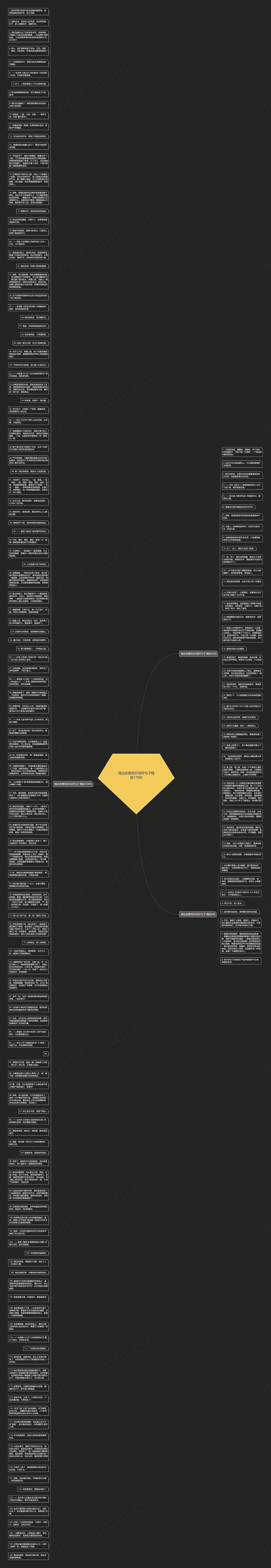 海边夜景色好词好句子精选170句思维导图