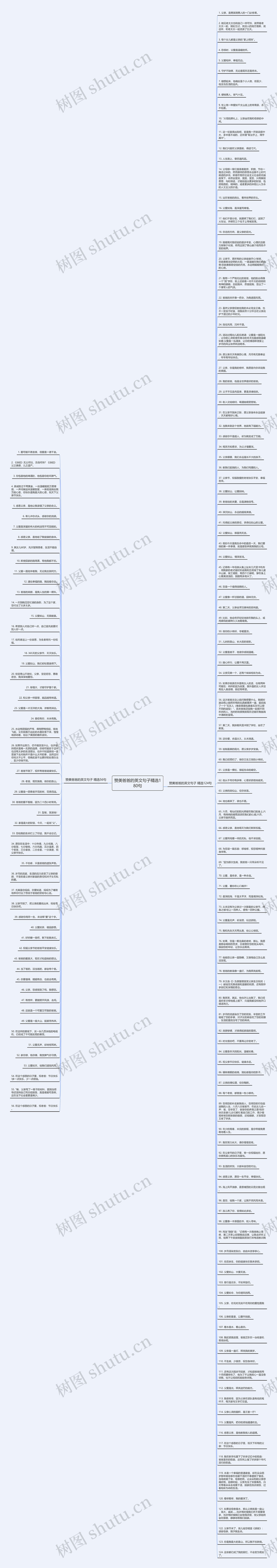 赞美爸爸的英文句子精选180句思维导图