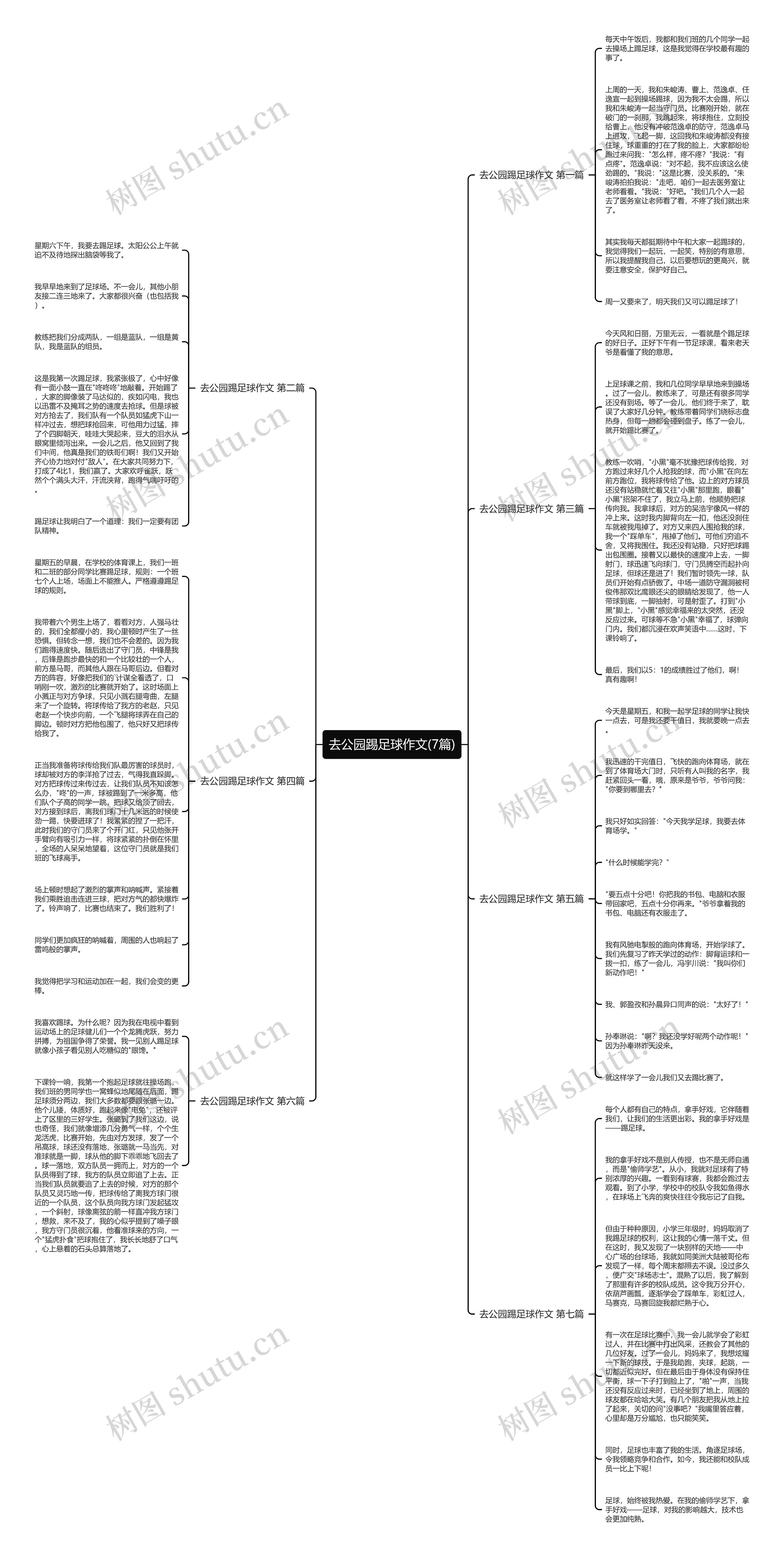 去公园踢足球作文(7篇)思维导图