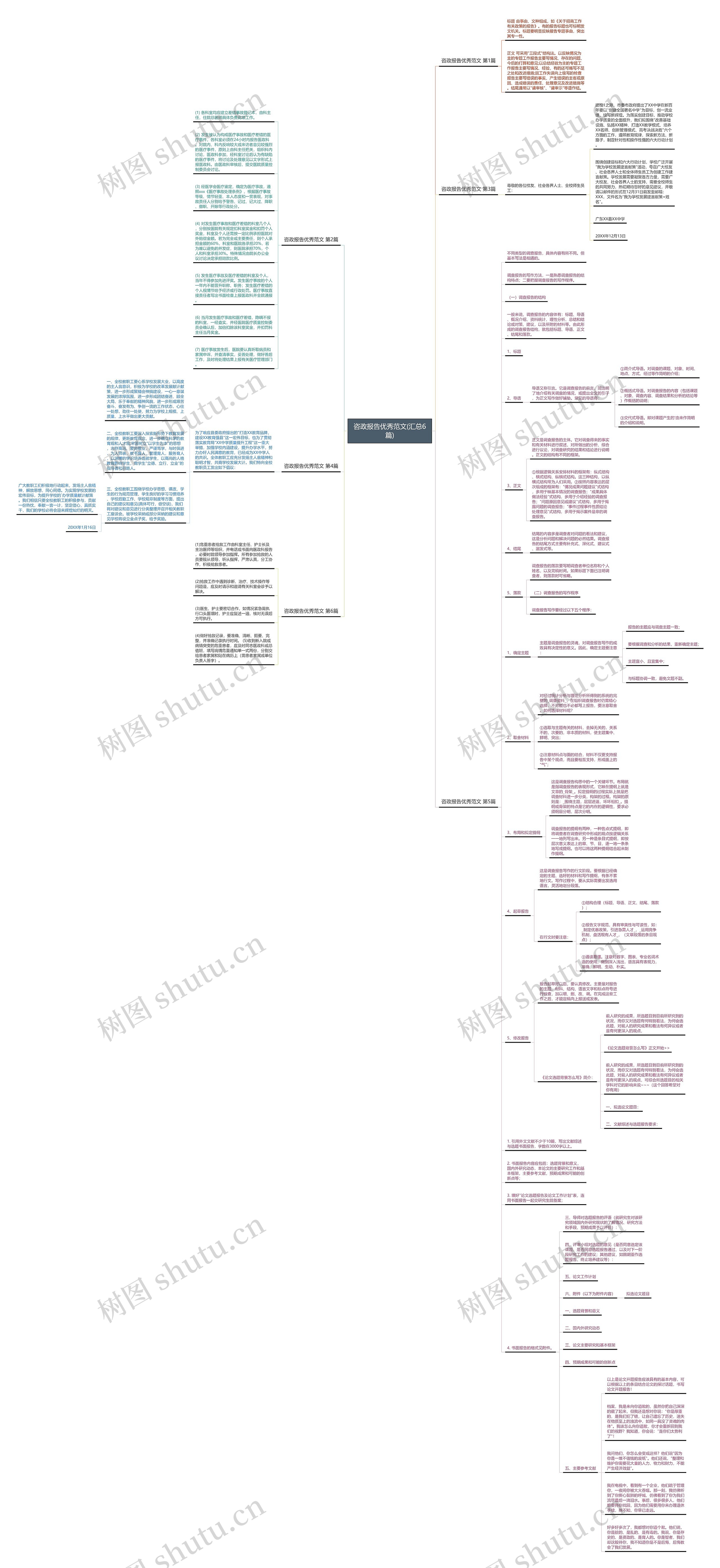 咨政报告优秀范文(汇总6篇)思维导图