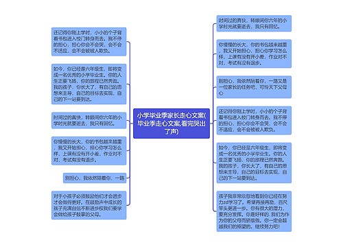 小学毕业季家长走心文案(毕业季走心文案,看完哭出了声)