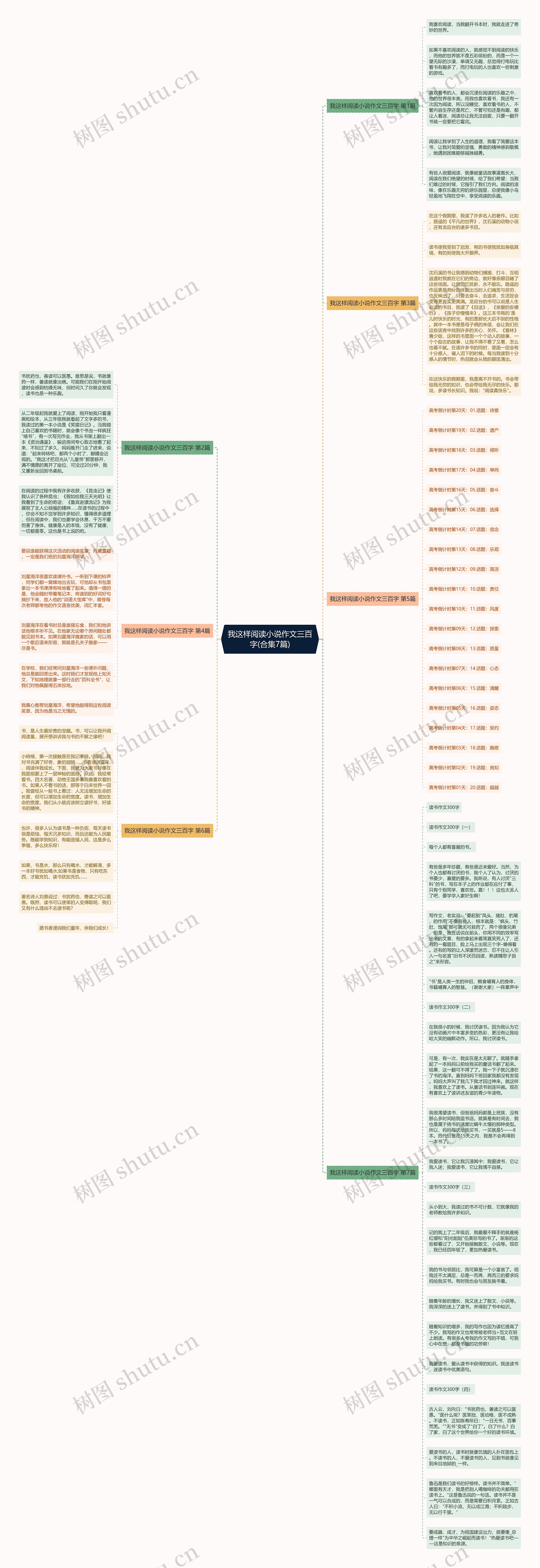 我这样阅读小说作文三百字(合集7篇)思维导图