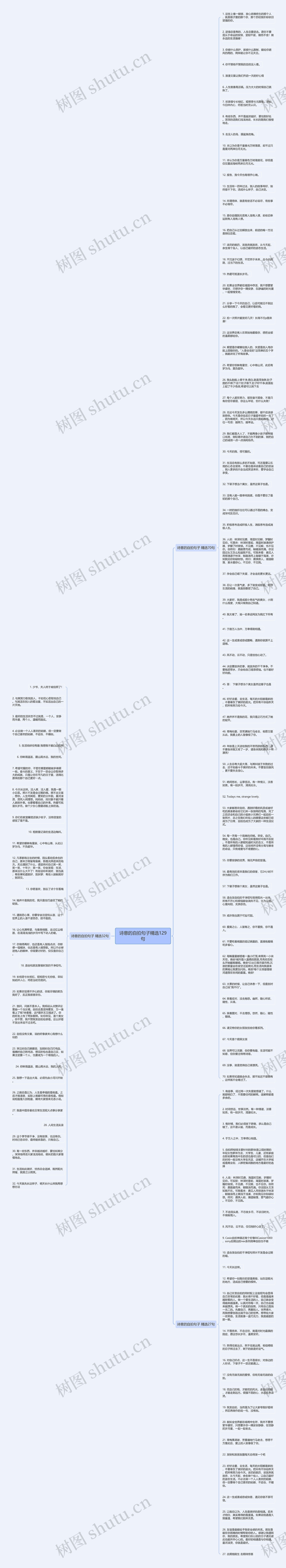 诗意的自拍句子精选129句思维导图