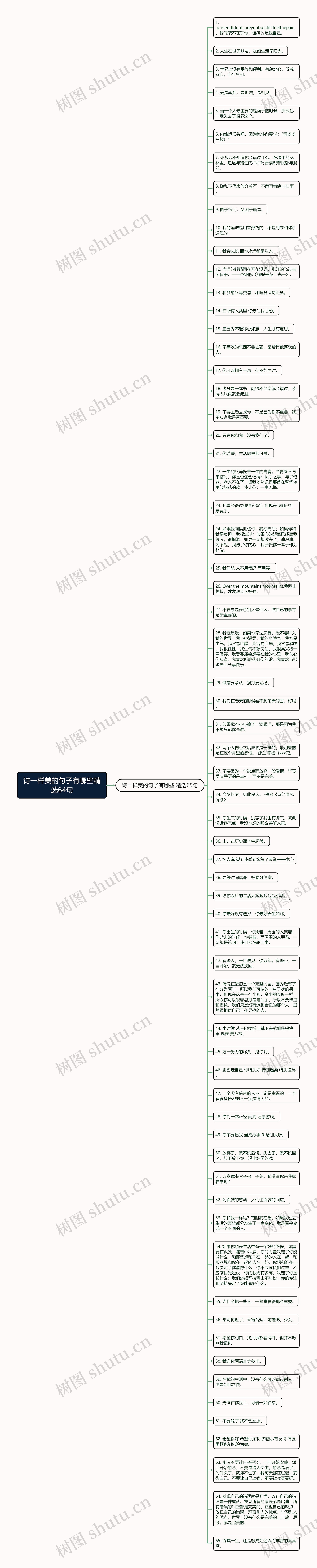 诗一样美的句子有哪些精选64句思维导图