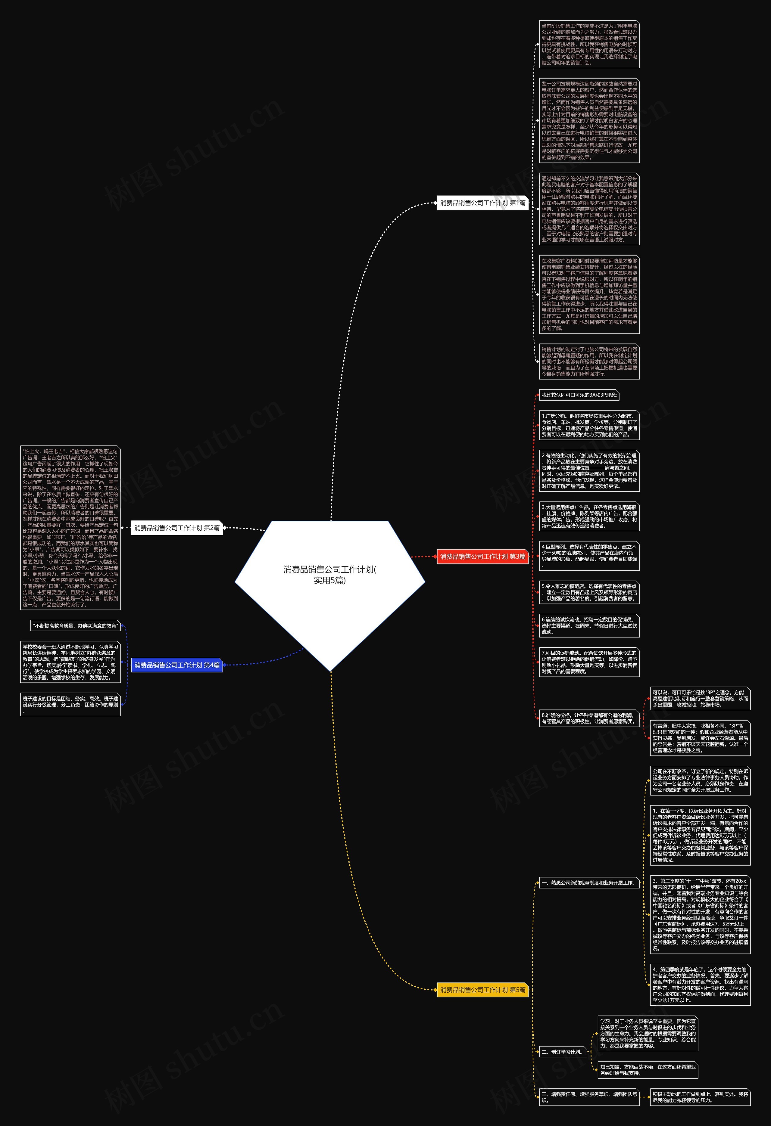 消费品销售公司工作计划(实用5篇)思维导图