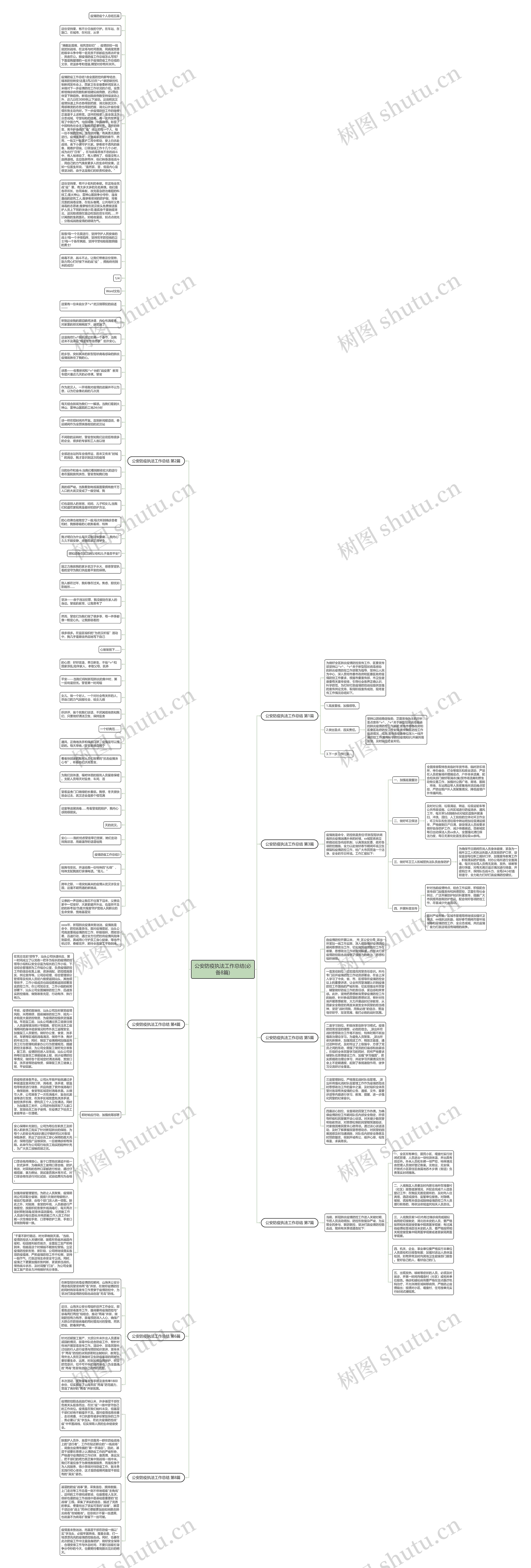 公安防疫执法工作总结(必备8篇)思维导图